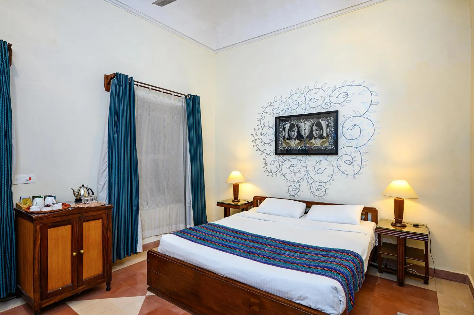 Bed in Neemrana's - Tijara Fort Palace