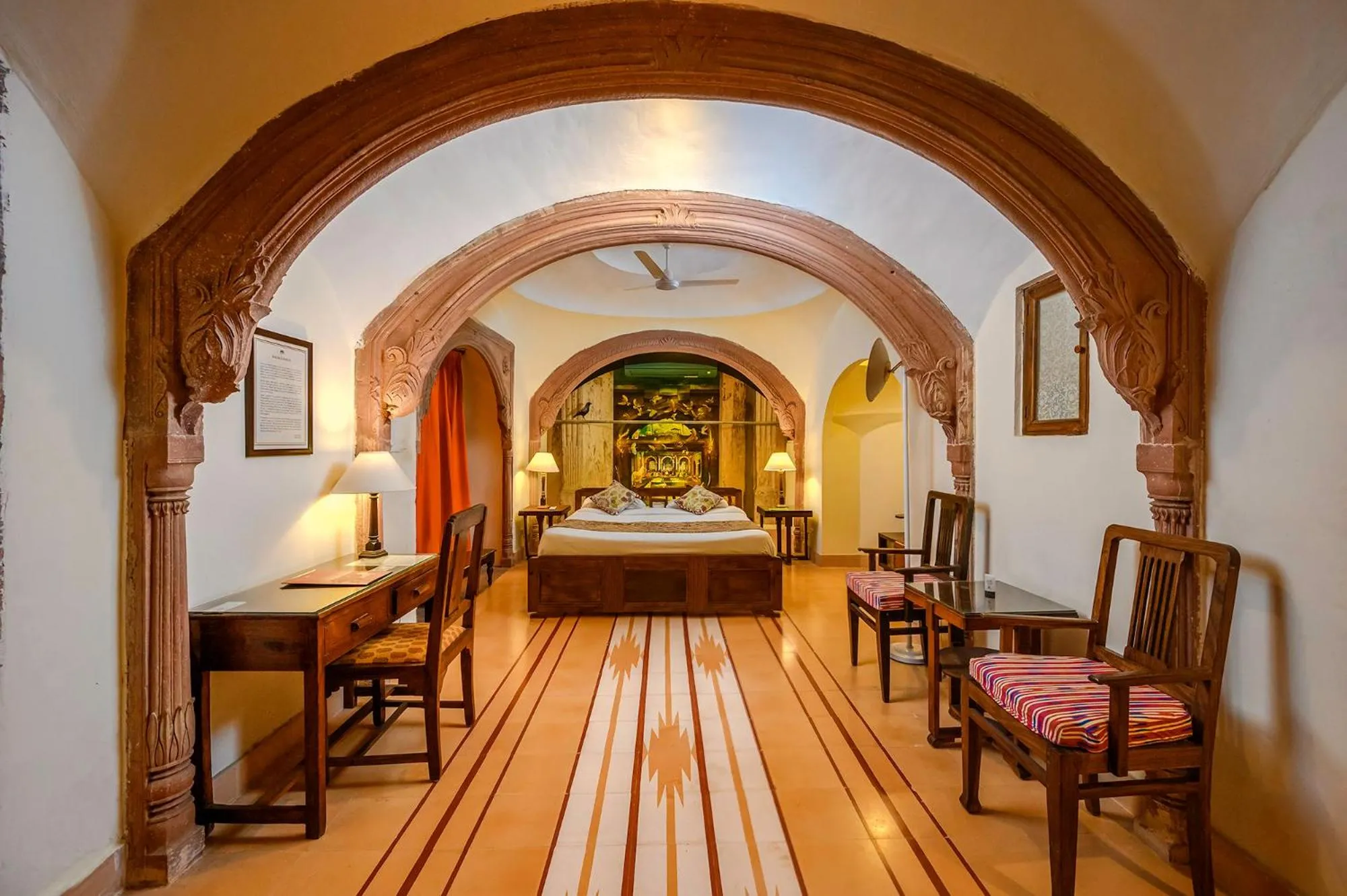 Bed in Neemrana's - Tijara Fort Palace