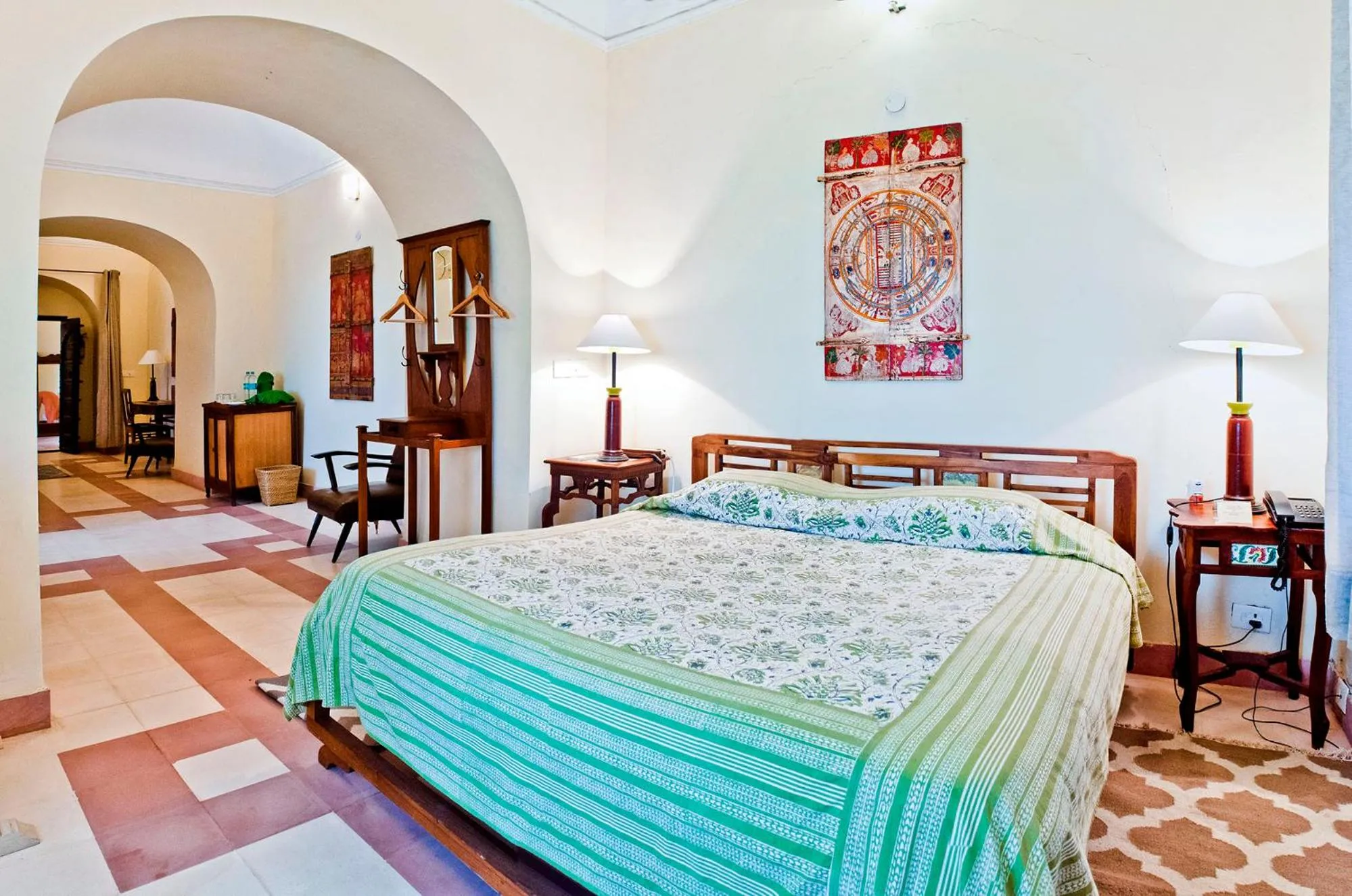 Bed in Neemrana's - Tijara Fort Palace