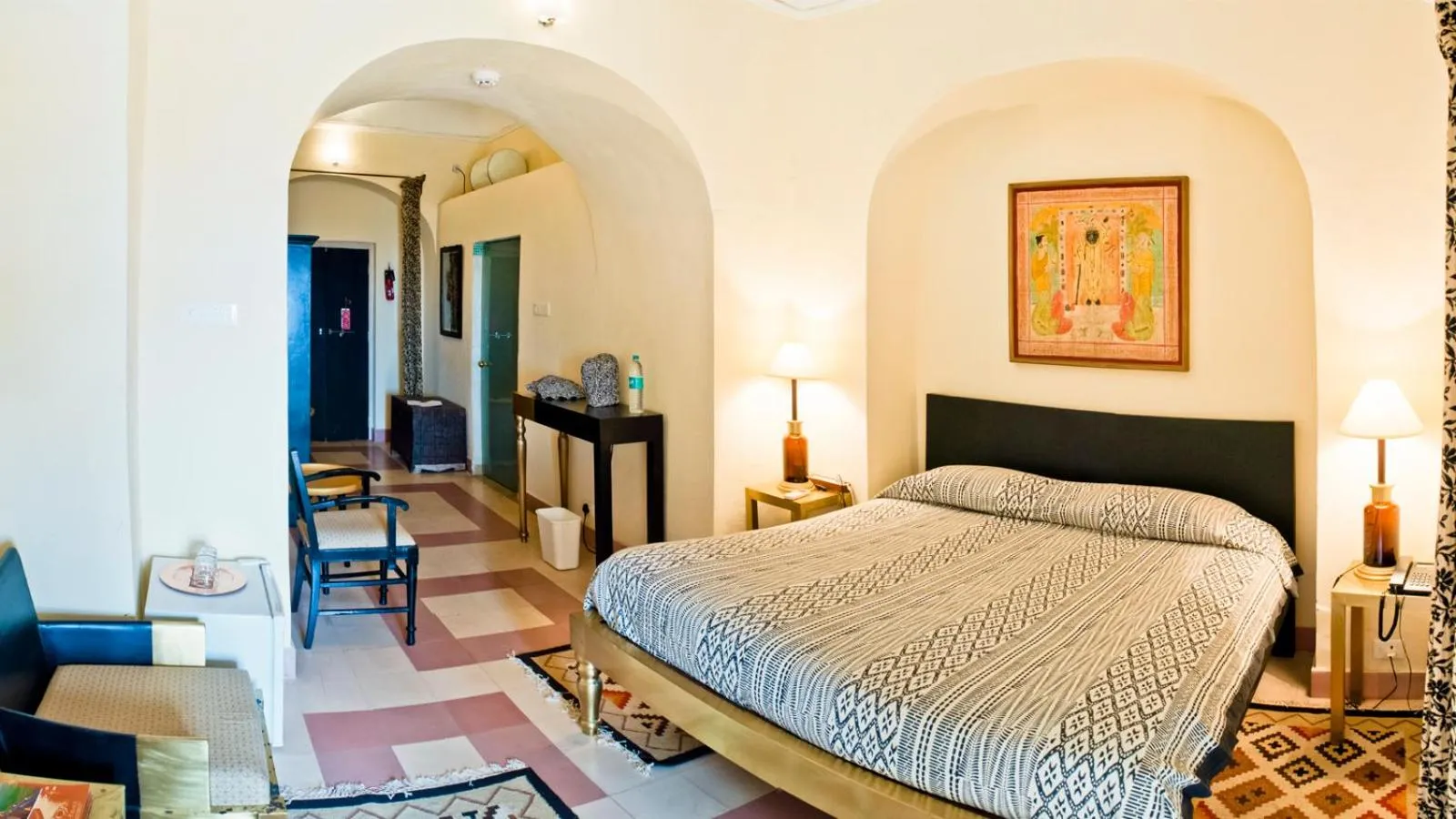 Photo of the whole room, Bed in Neemrana's - Tijara Fort Palace