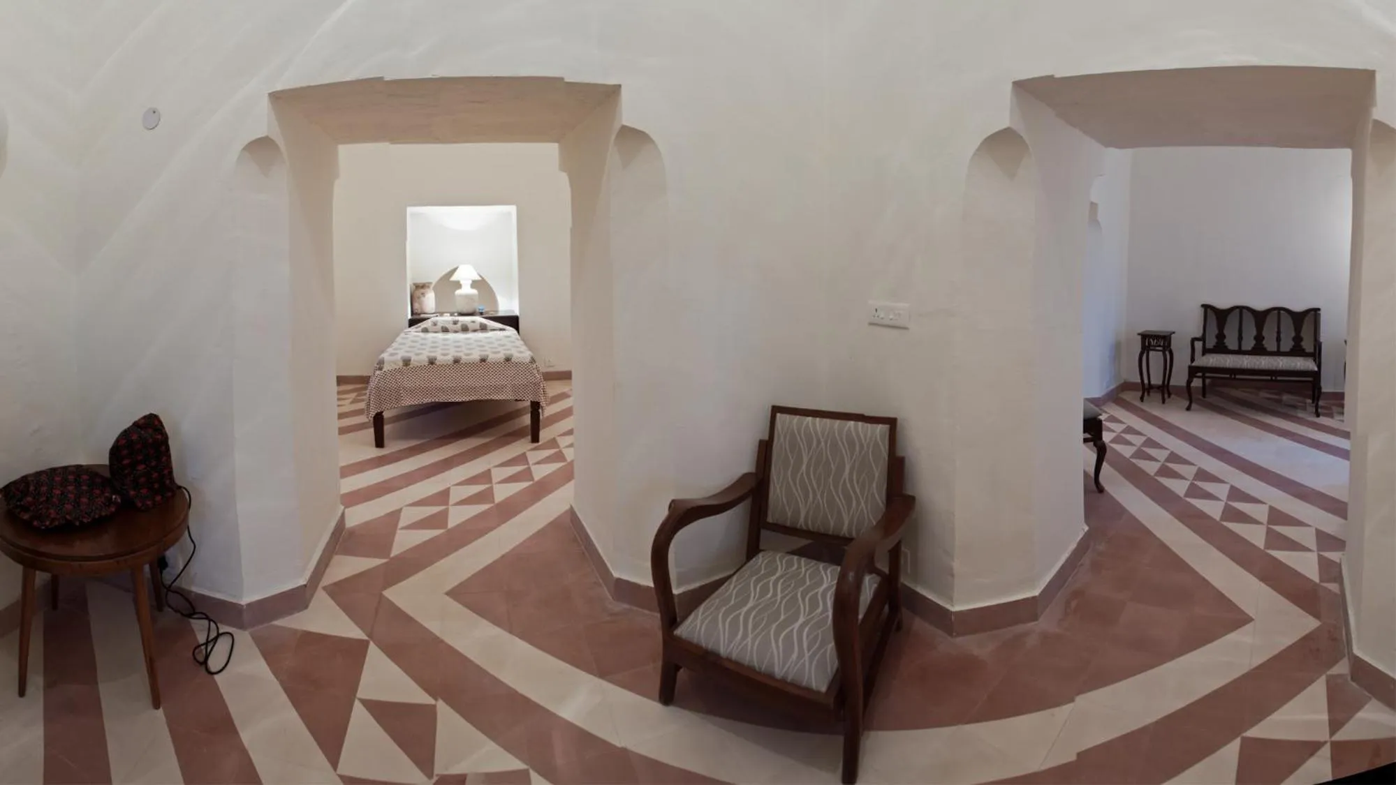 Bed in Neemrana's - Tijara Fort Palace