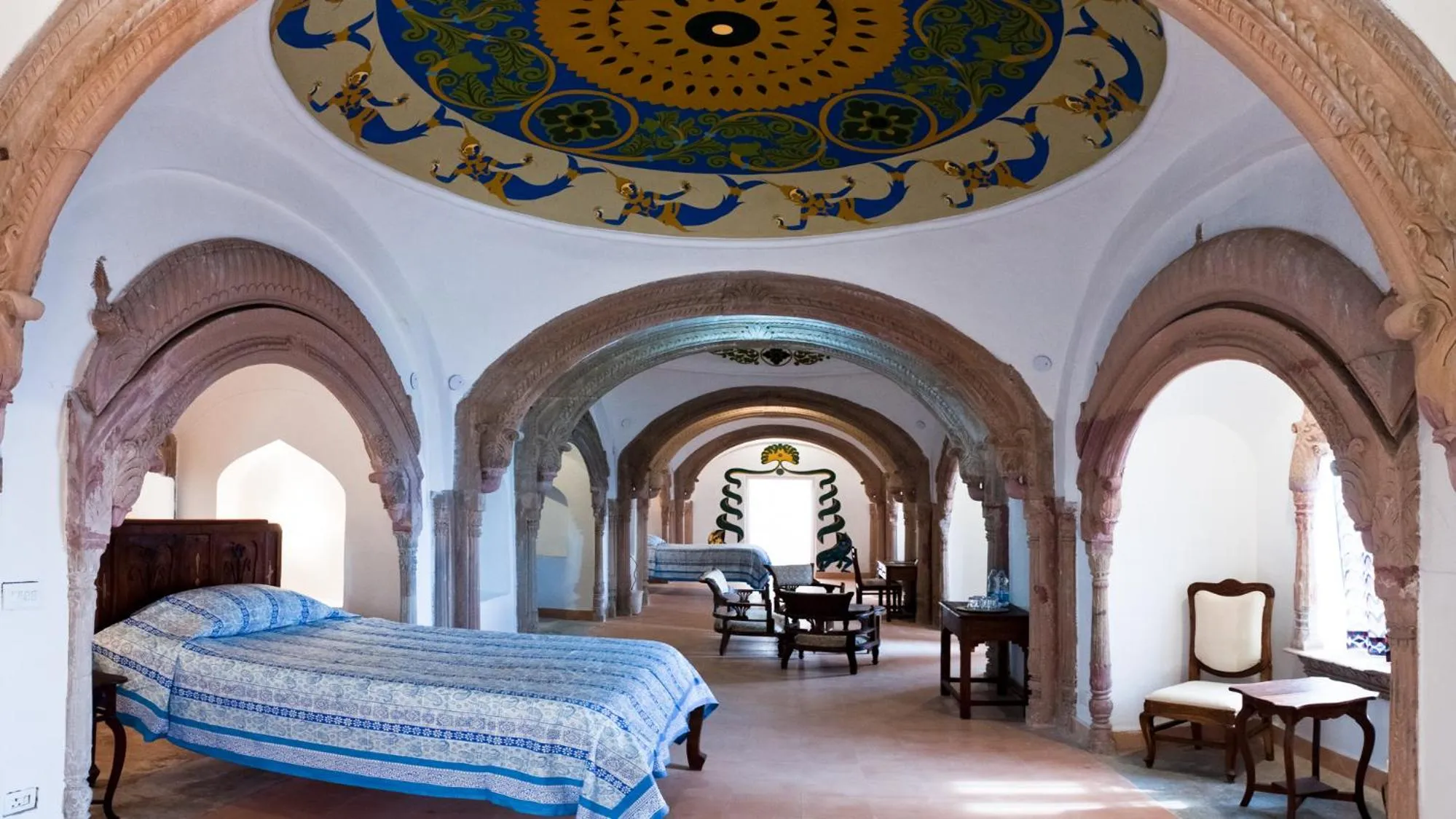 Photo of the whole room, Bed in Neemrana's - Tijara Fort Palace
