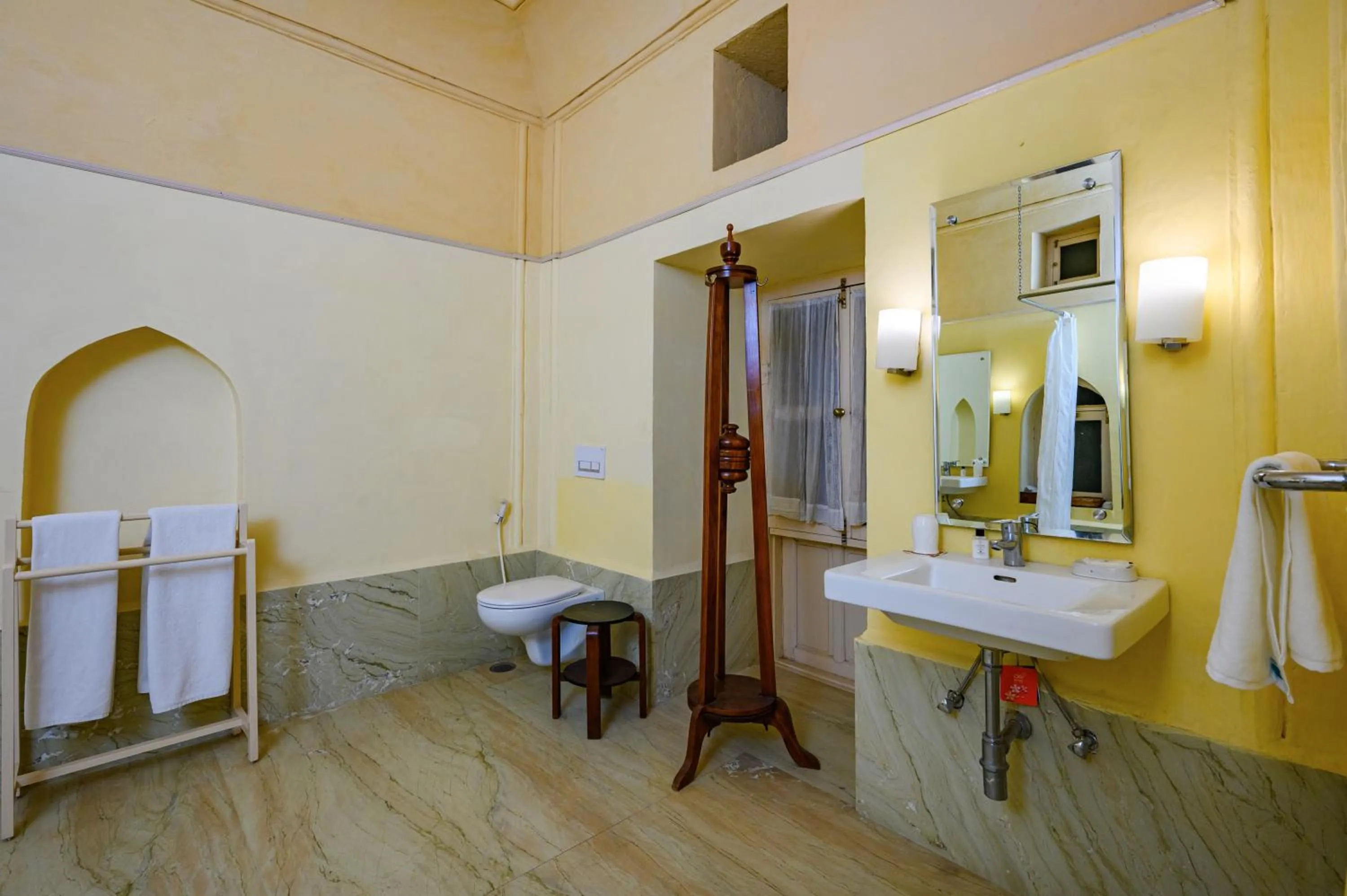 Bathroom in Neemrana's - Tijara Fort Palace
