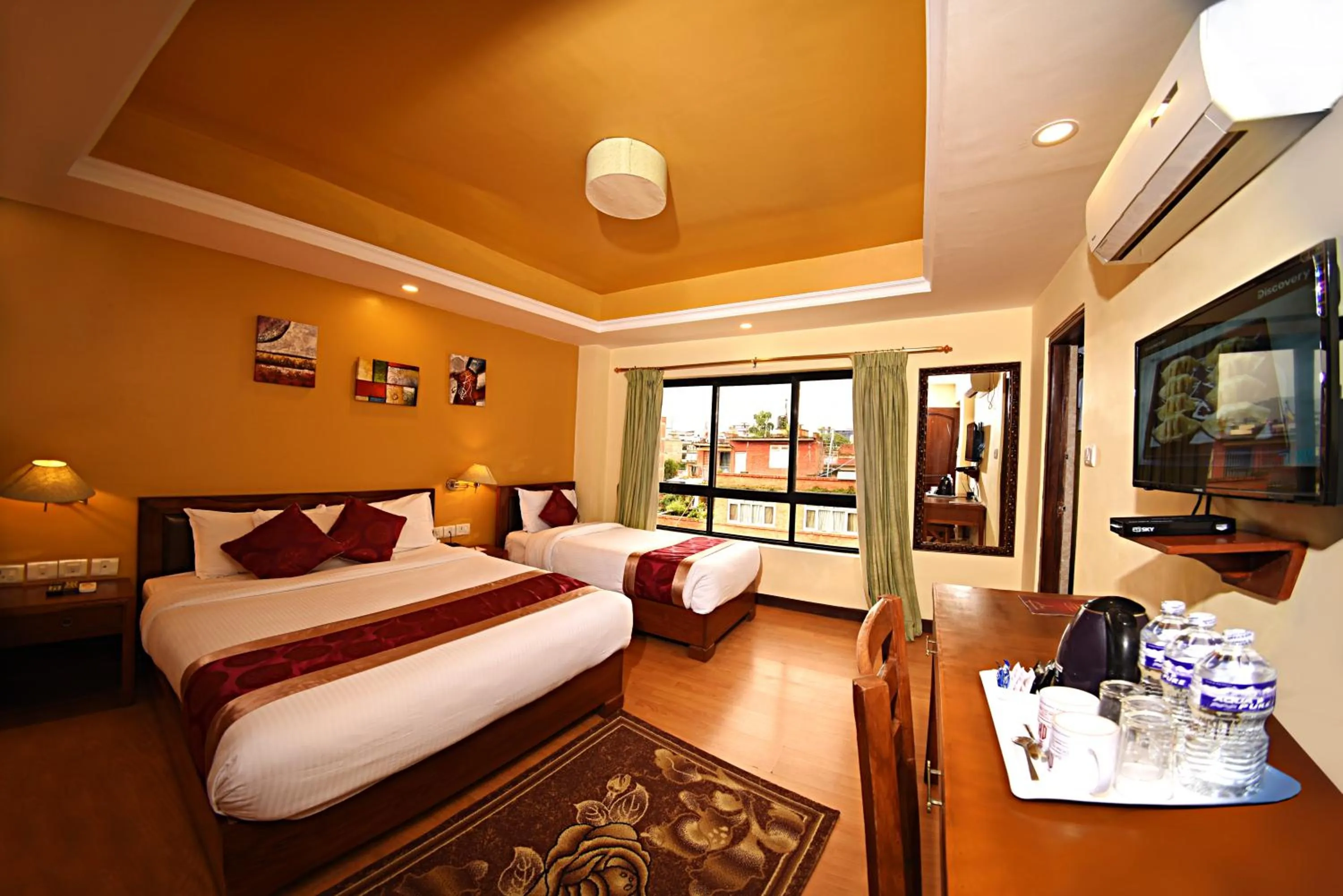 Photo of the whole room, Bed in DOM Himalaya Hotel