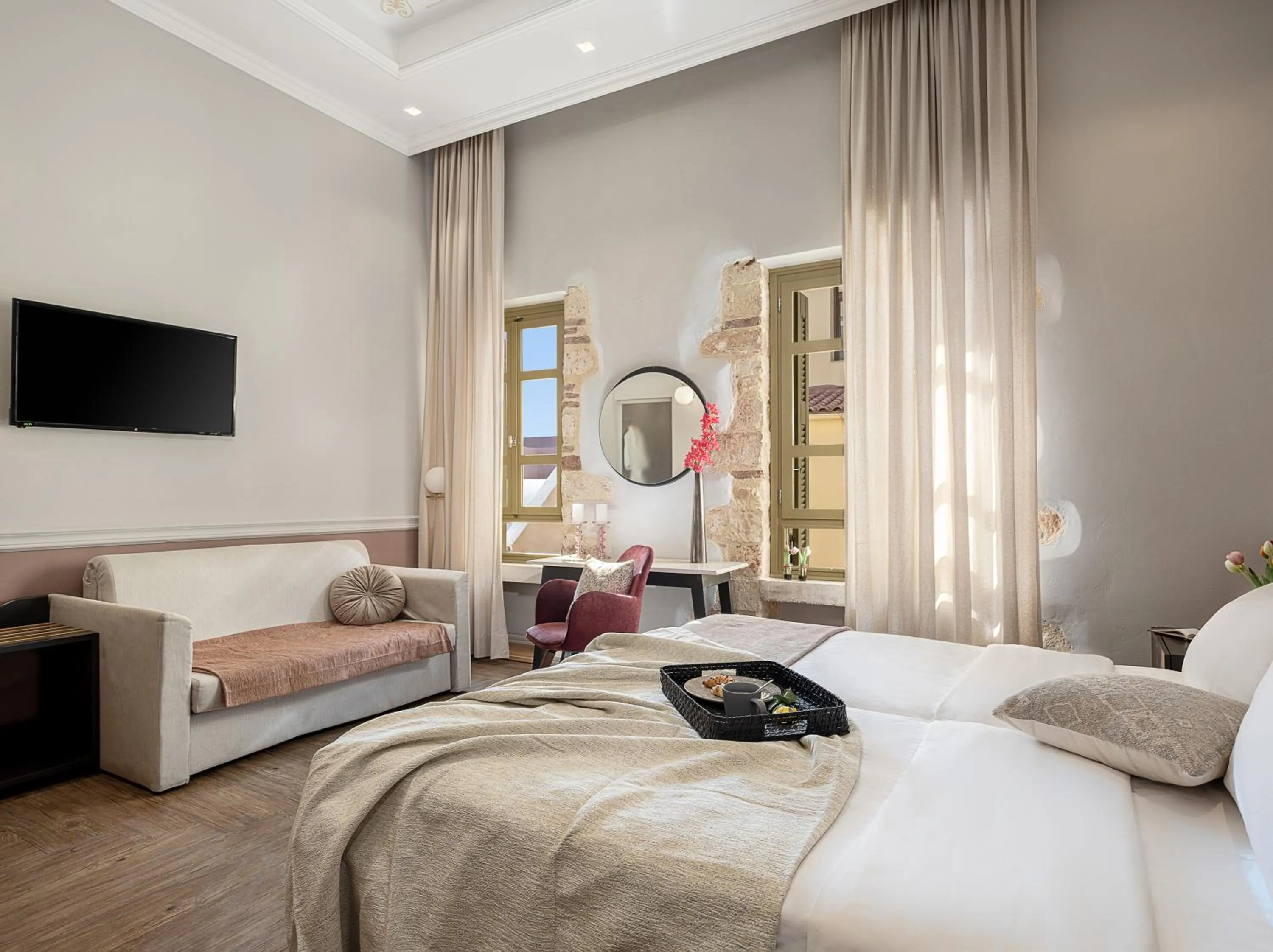 Bed in Elia Palatino Hotel