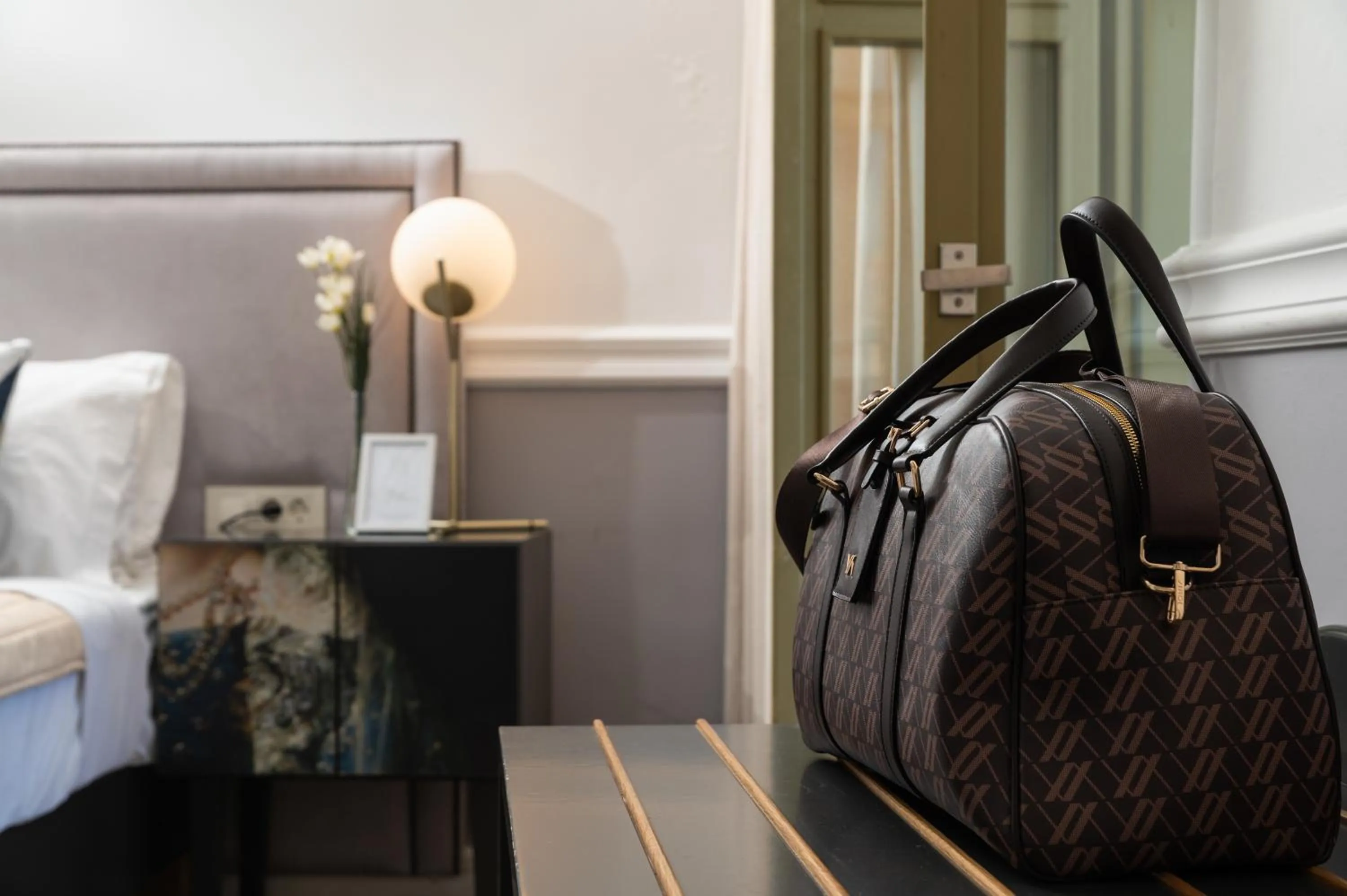 Decorative detail, Bed in Elia Palatino Hotel