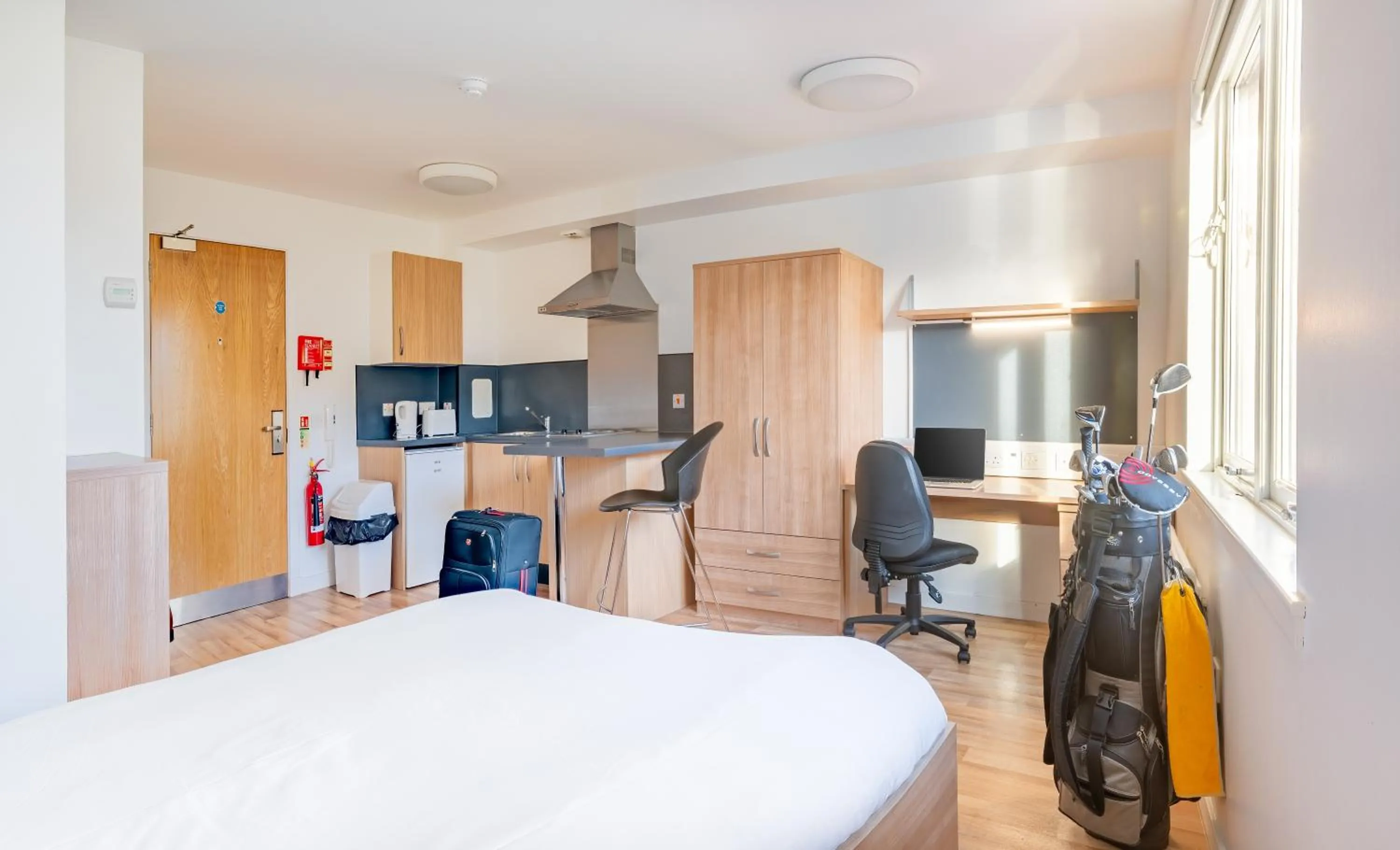 Photo of the whole room, Bed in UHI Inverness - Campus Accommodation