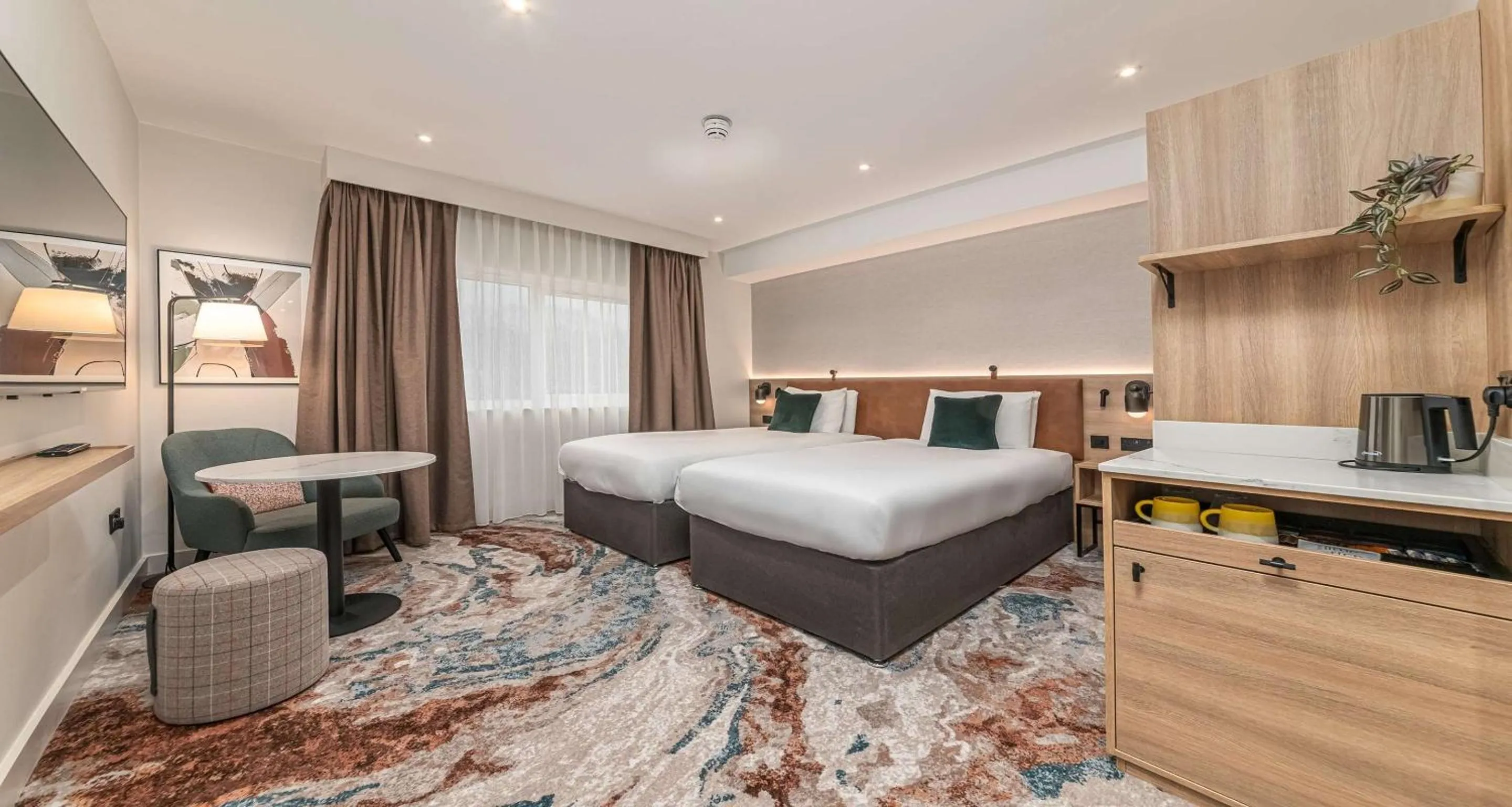 Bedroom, Bed in voco Rockingham Forest Corby by IHG