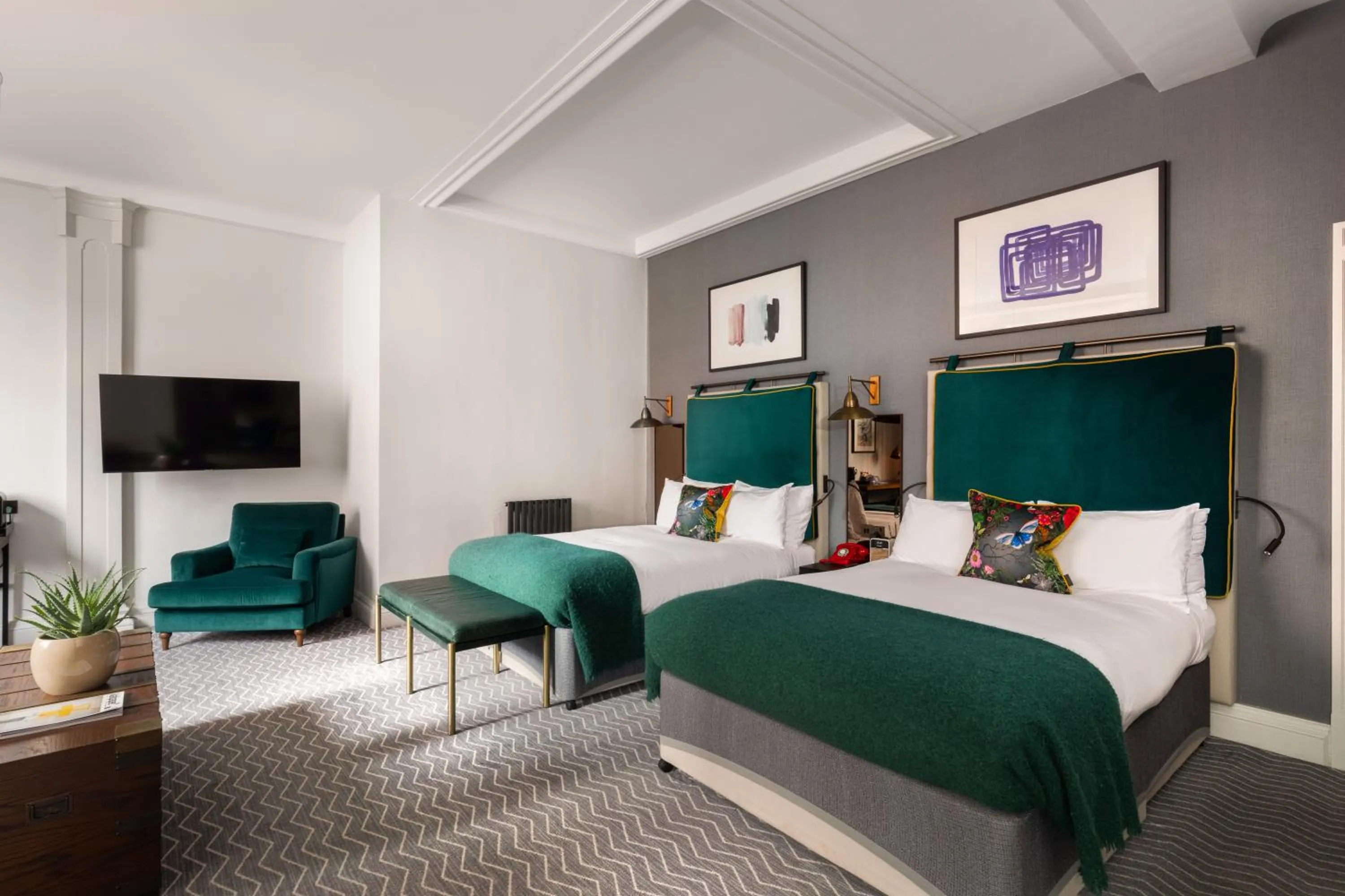 Photo of the whole room, Bed in Kimpton Clocktower by IHG