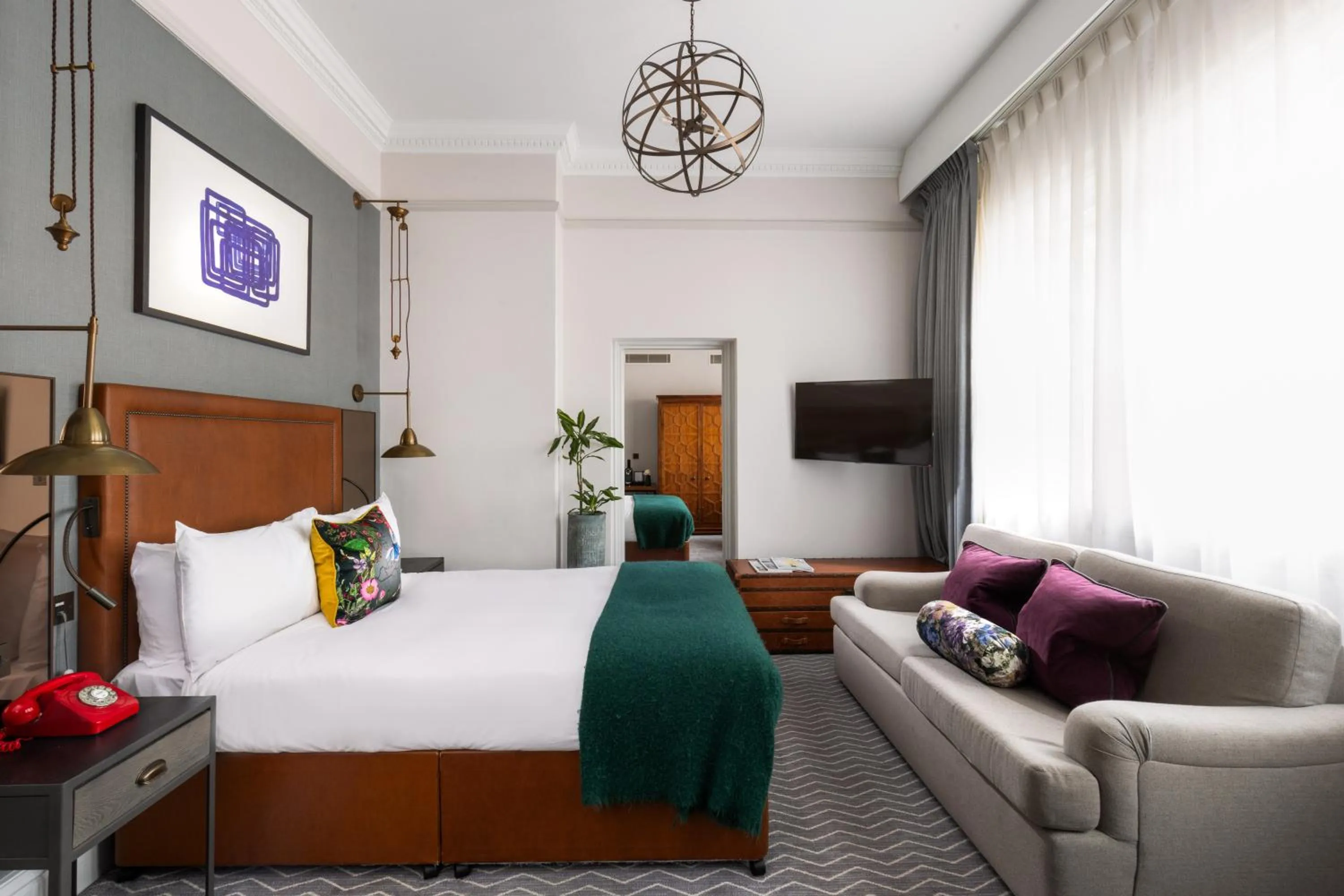 Photo of the whole room, Bed in Kimpton Clocktower by IHG