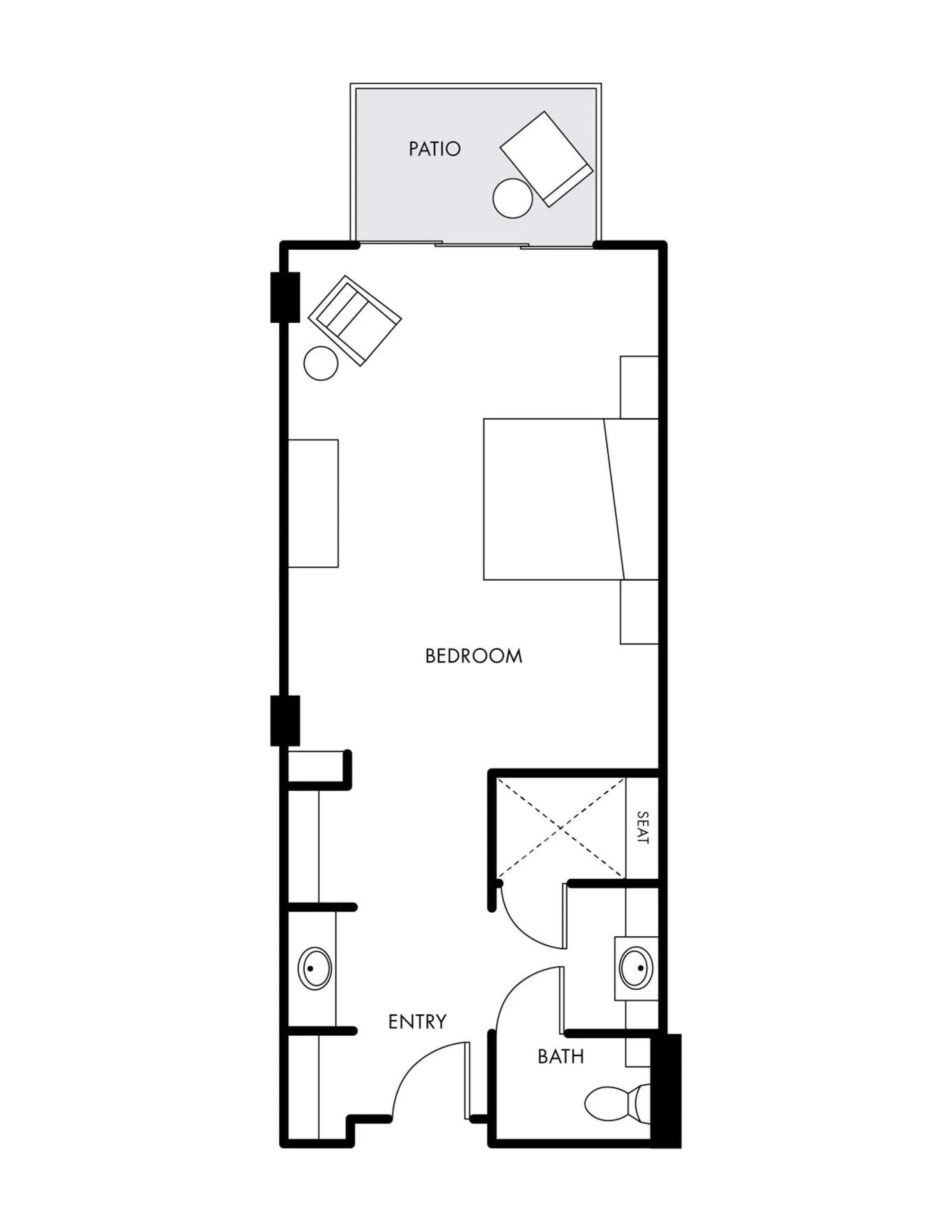 Bedroom in Mountain Shadows Resort Scottsdale