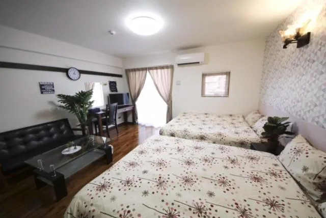 Bed in Chura Gahna House Tsubogawa Naha