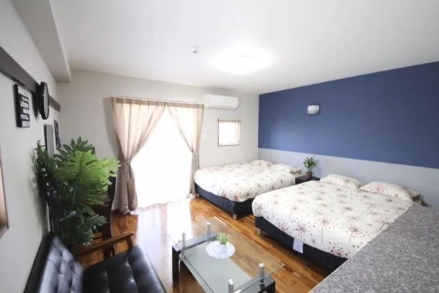 Bed in Chura Gahna House Tsubogawa Naha