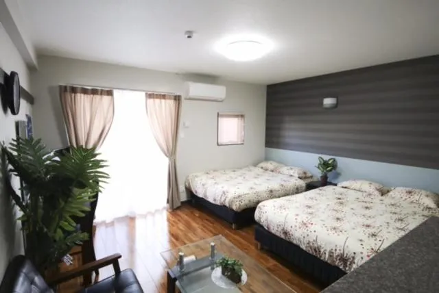 Bed in Chura Gahna House Tsubogawa Naha