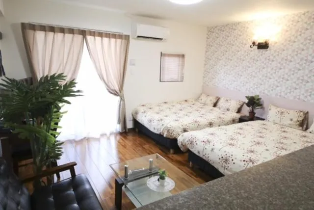 Bed in Chura Gahna House Tsubogawa Naha