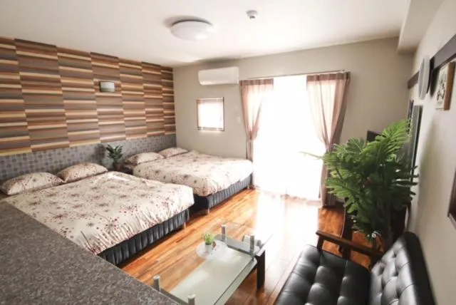 Bed in Chura Gahna House Tsubogawa Naha