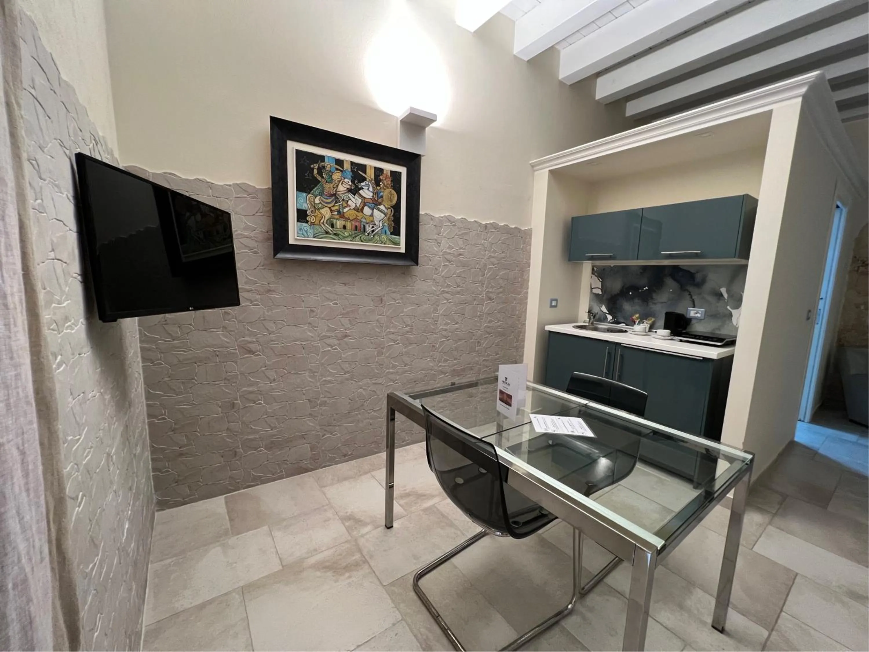 Kitchen or kitchenette in Hotel Ortigia Royal Suite