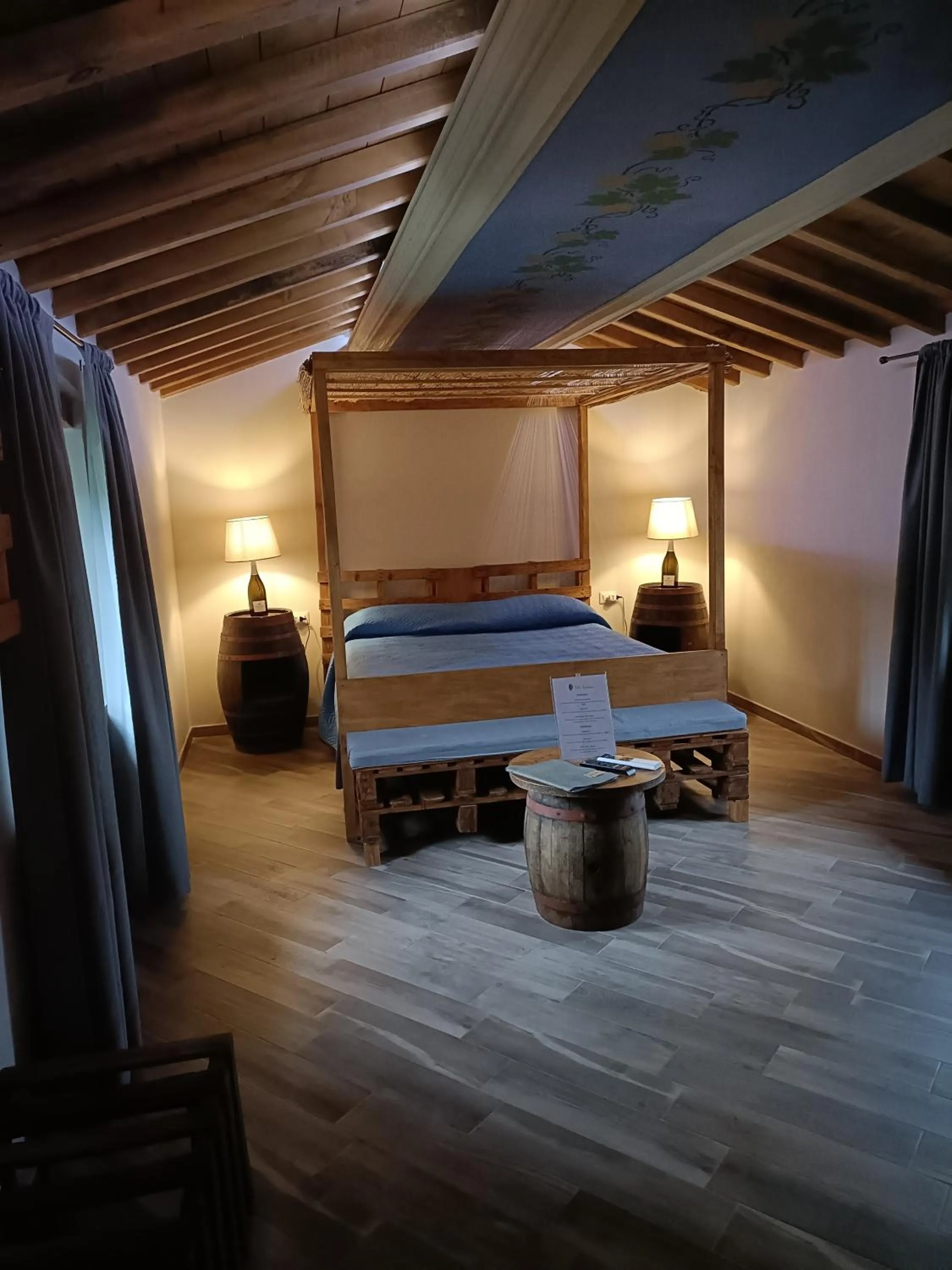 View (from property/room), Bed in Villa Agnolaccio Residenza d'Epoca