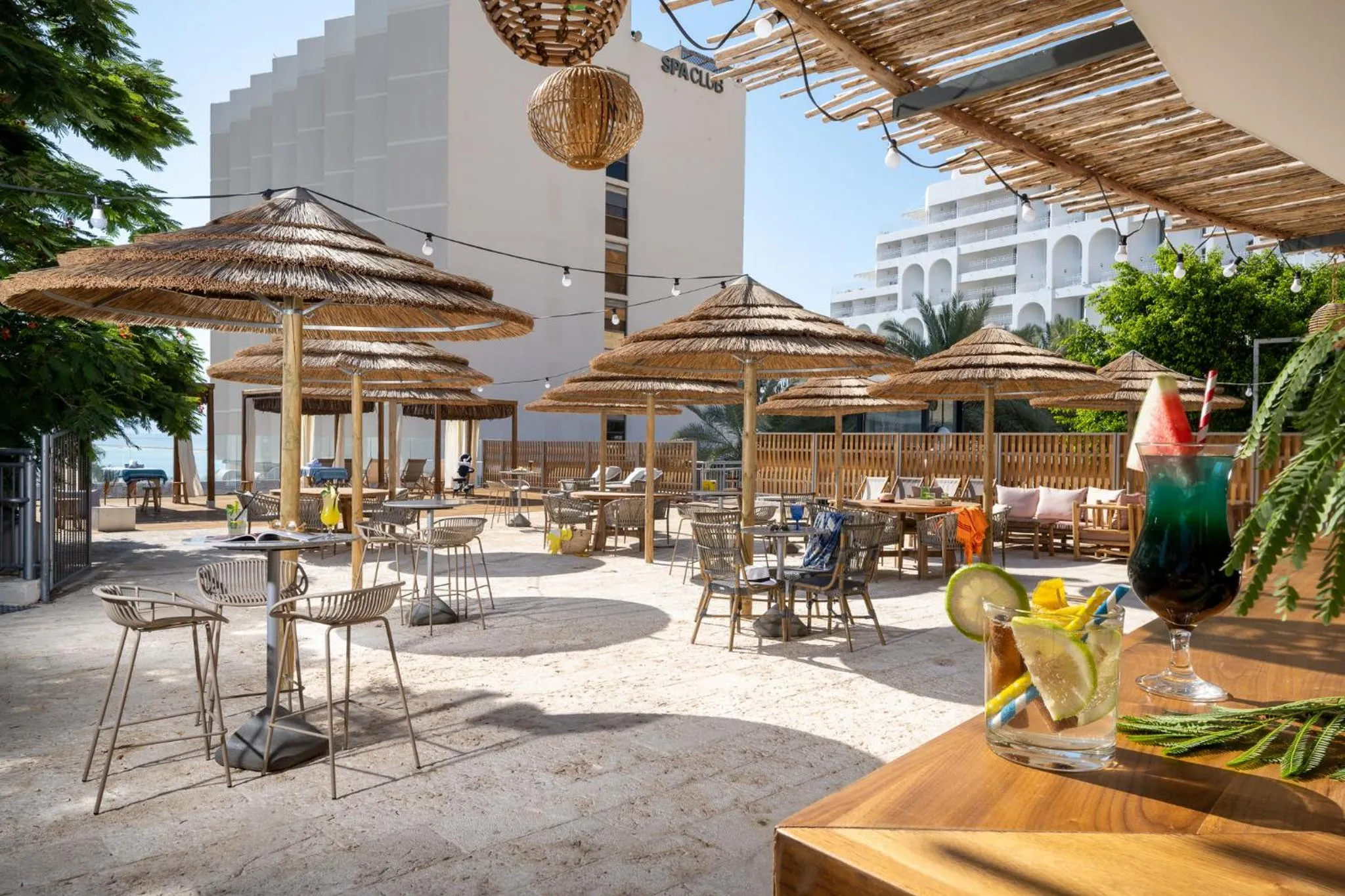 Patio in Oasis Spa Club Dead Sea Hotel - 18 years Plus