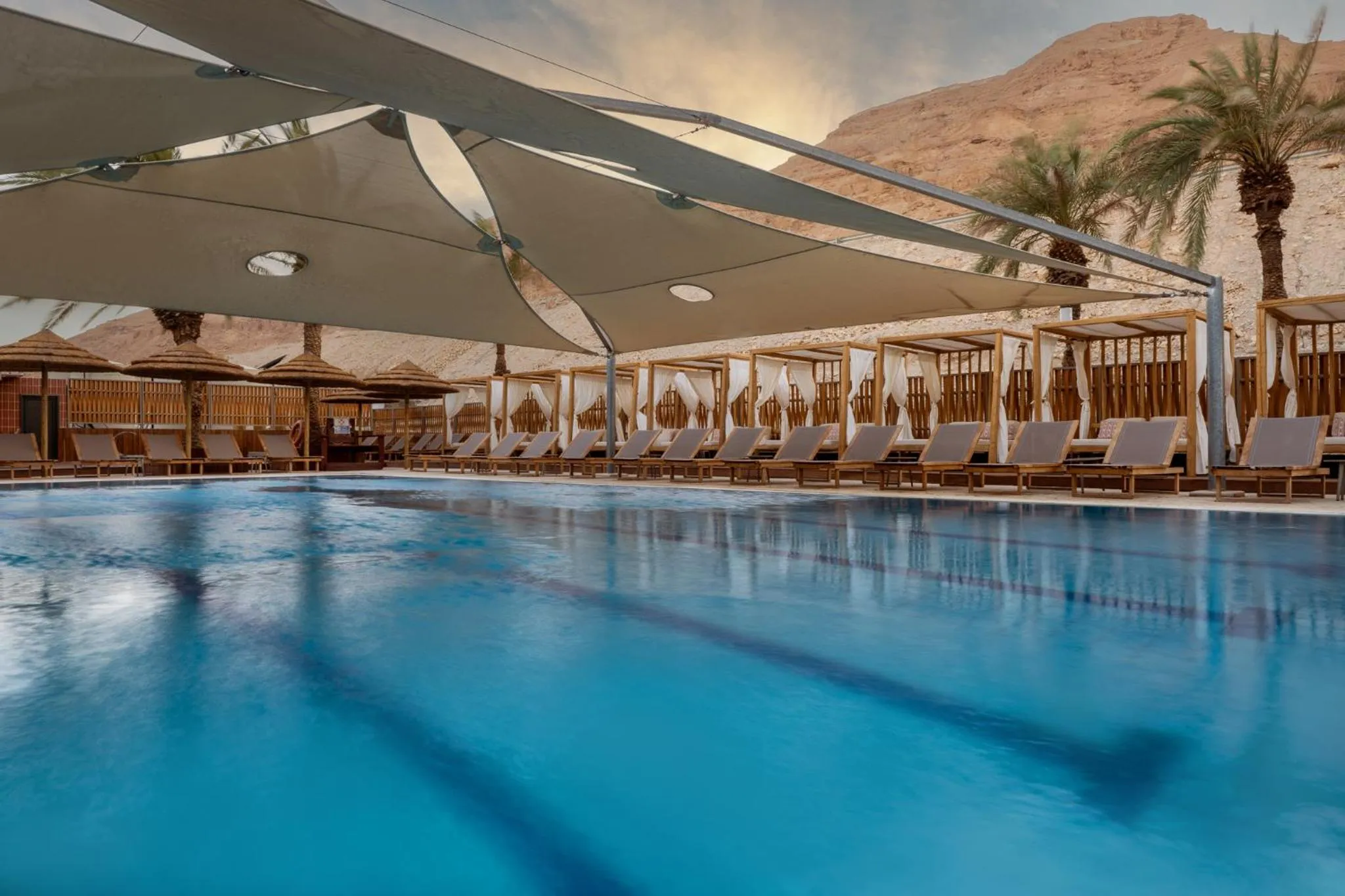 Swimming pool in Oasis Spa Club Dead Sea Hotel - 18 years Plus