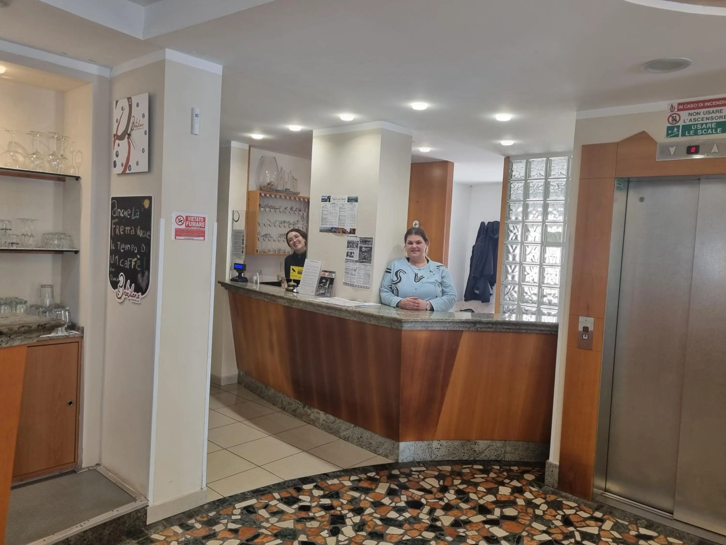 Lobby or reception in Hotel Marina