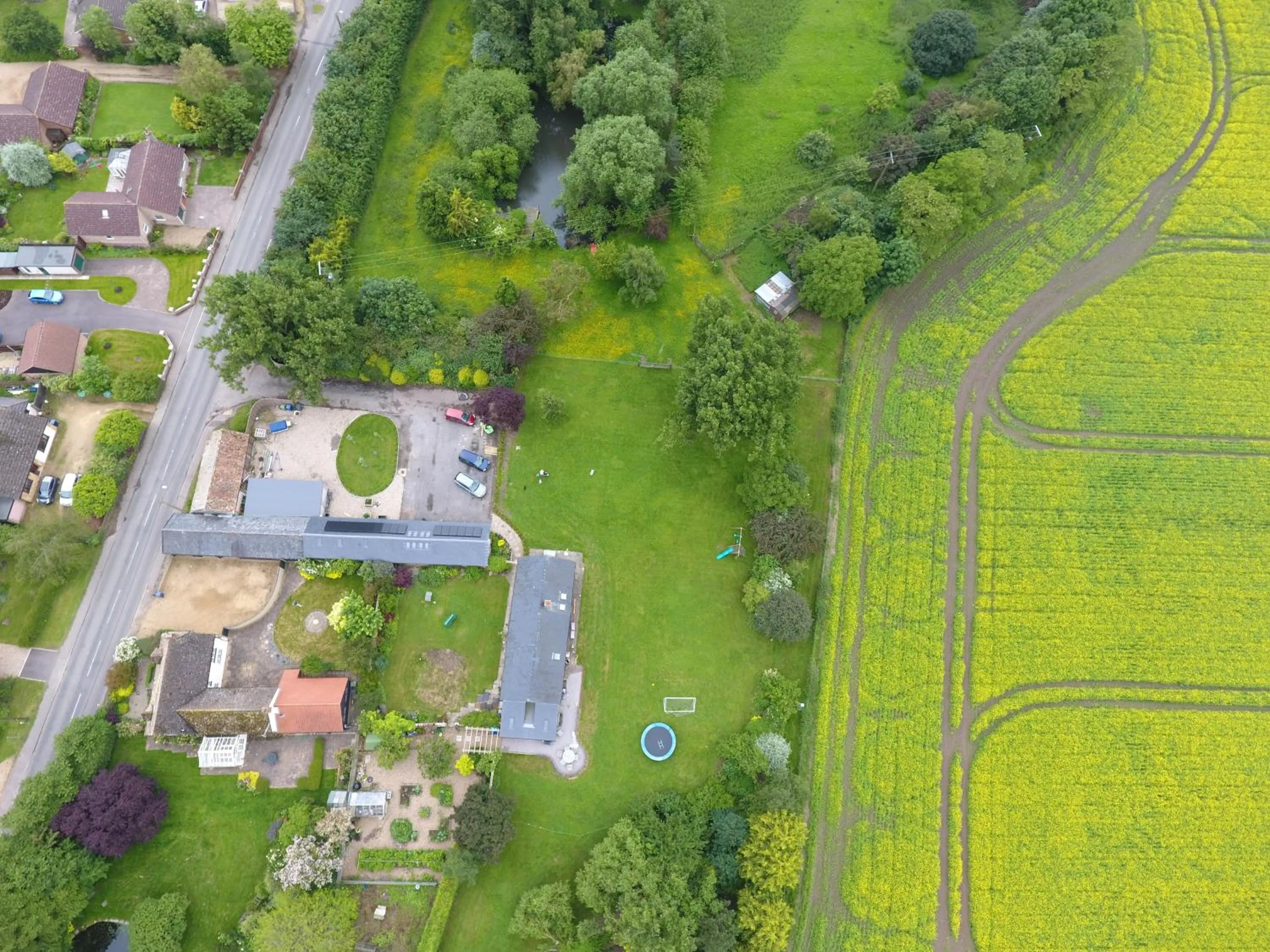 Bird's eye view in Crafts Hill Barn