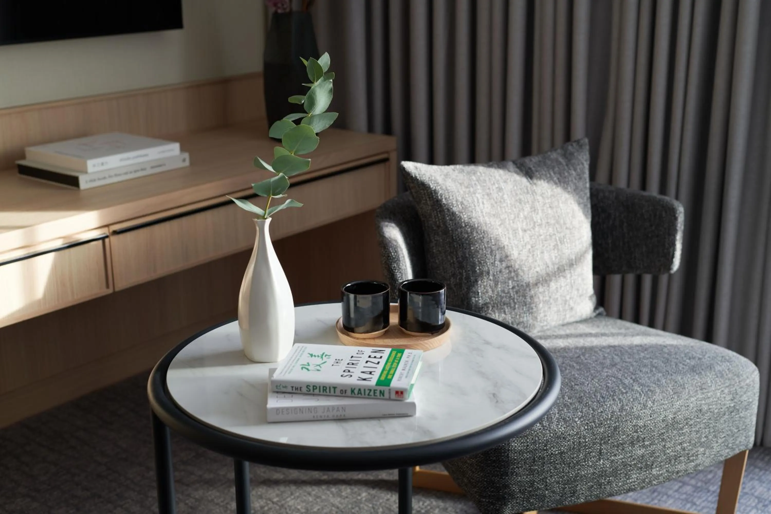 Seating area in Nobu Hotel London Portman Square