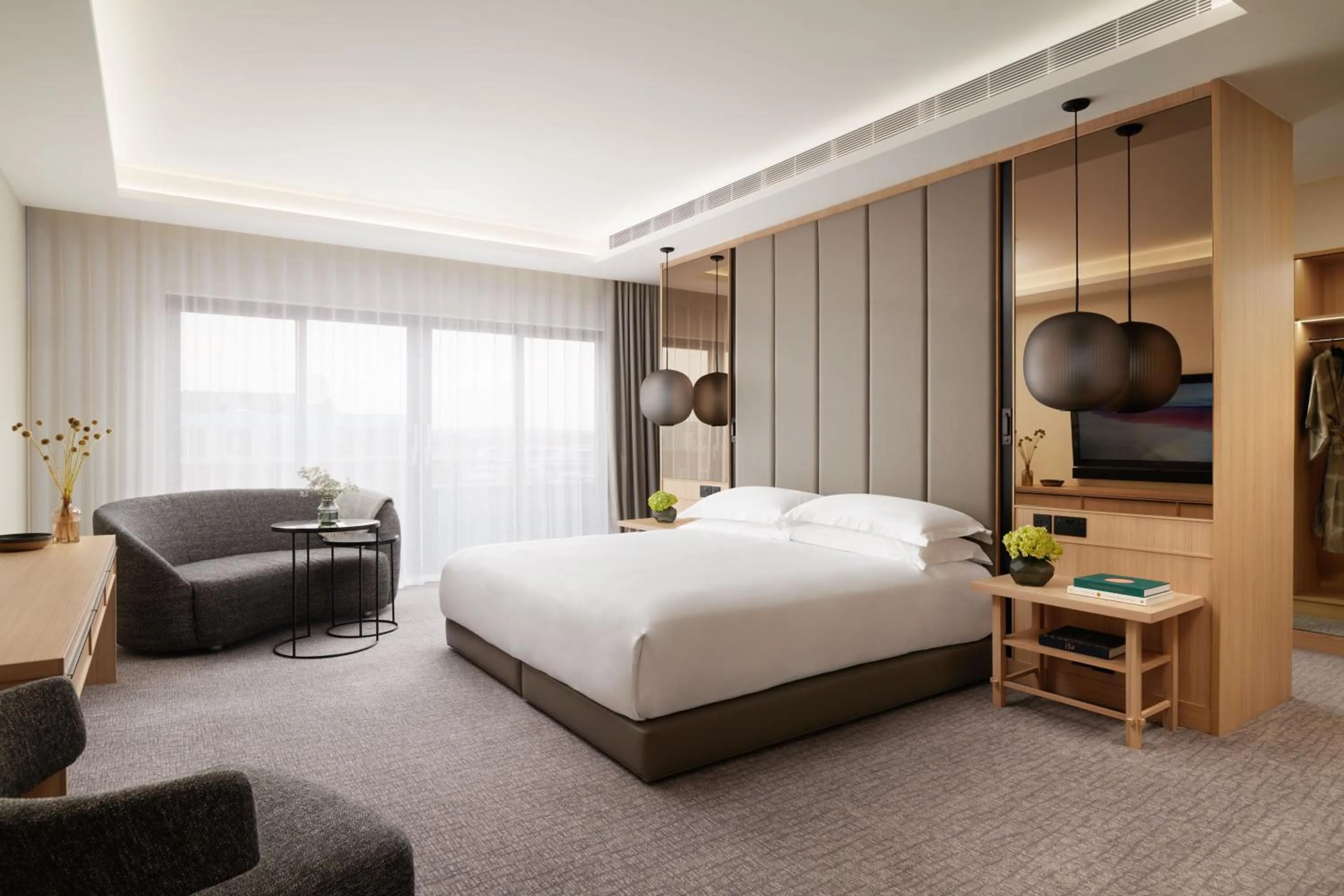 Bedroom, Bed in Nobu Hotel London Portman Square