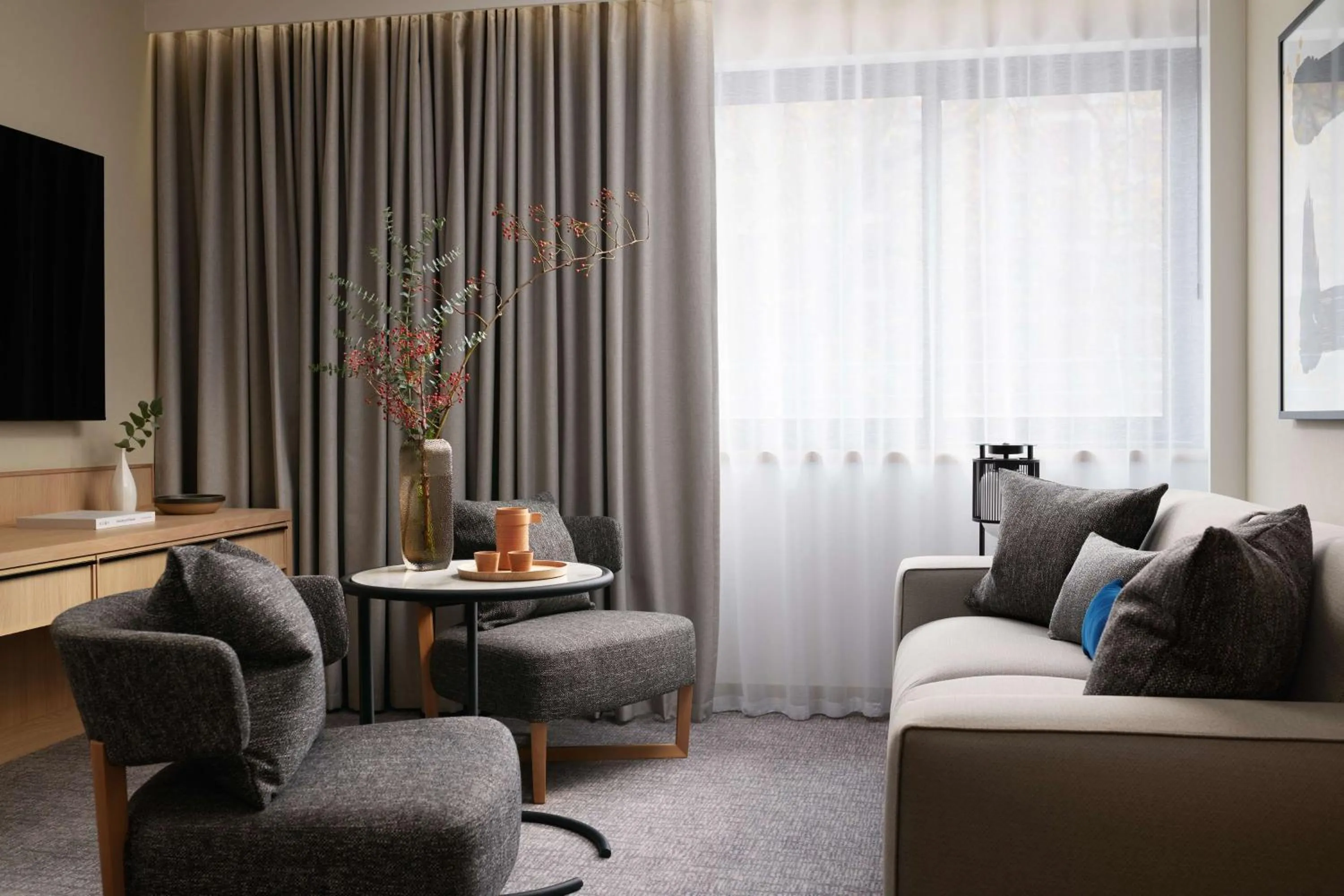 Living room in Nobu Hotel London Portman Square