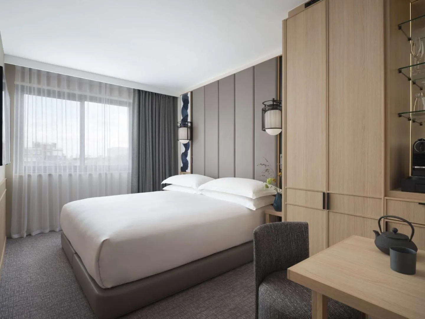 Bed in Nobu Hotel London Portman Square