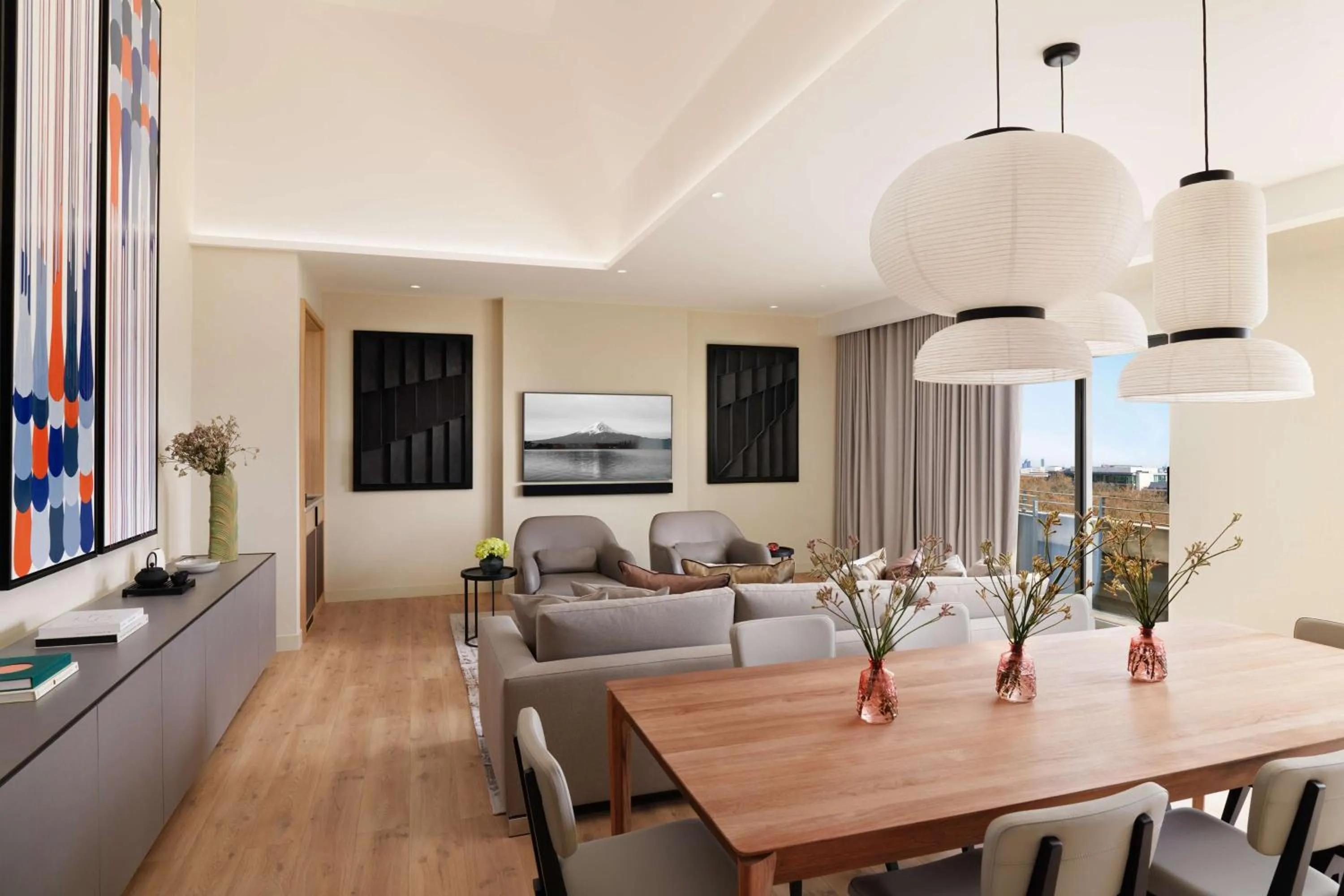 Living room in Nobu Hotel London Portman Square