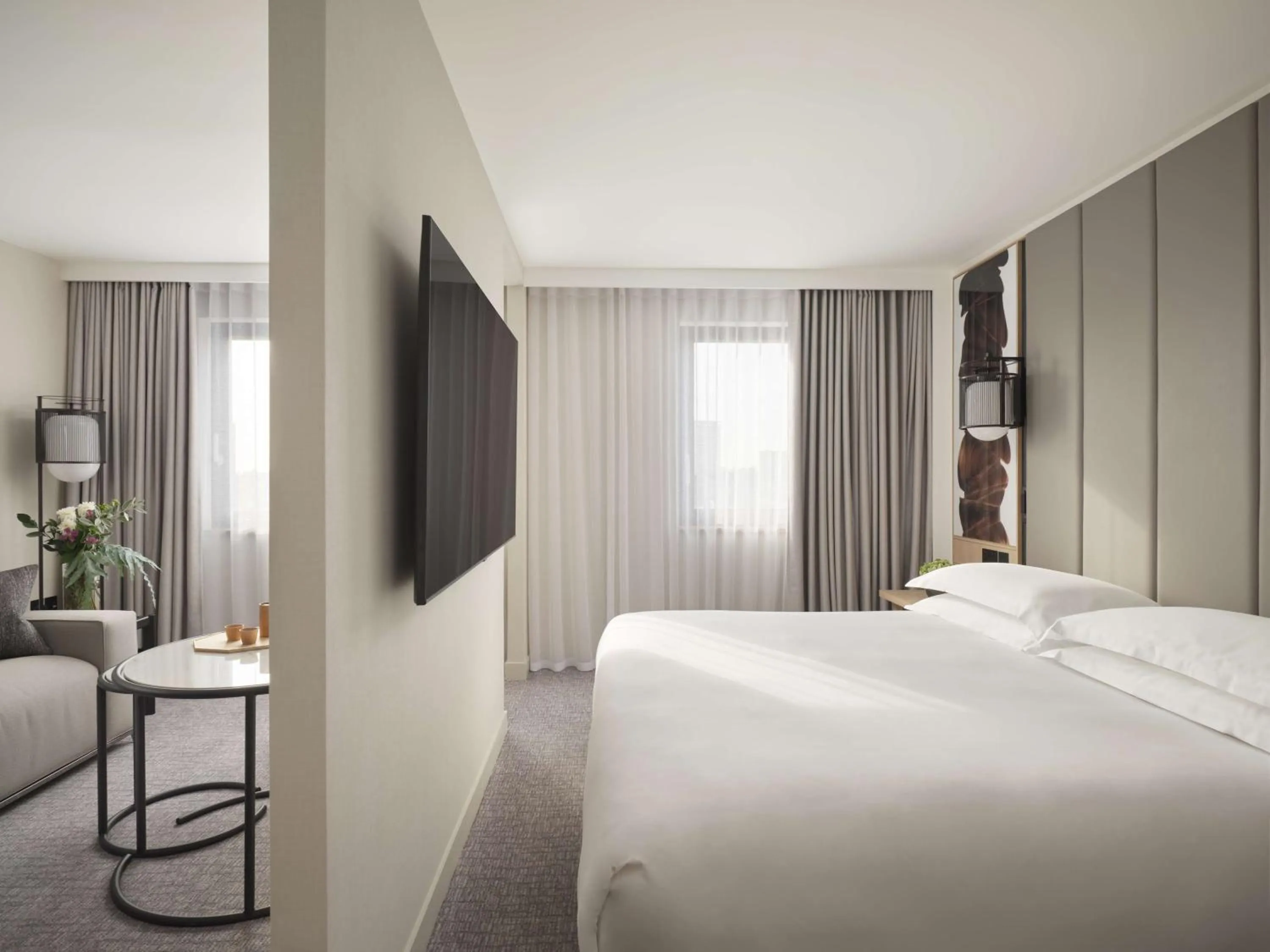 Bedroom, Bed in Nobu Hotel London Portman Square
