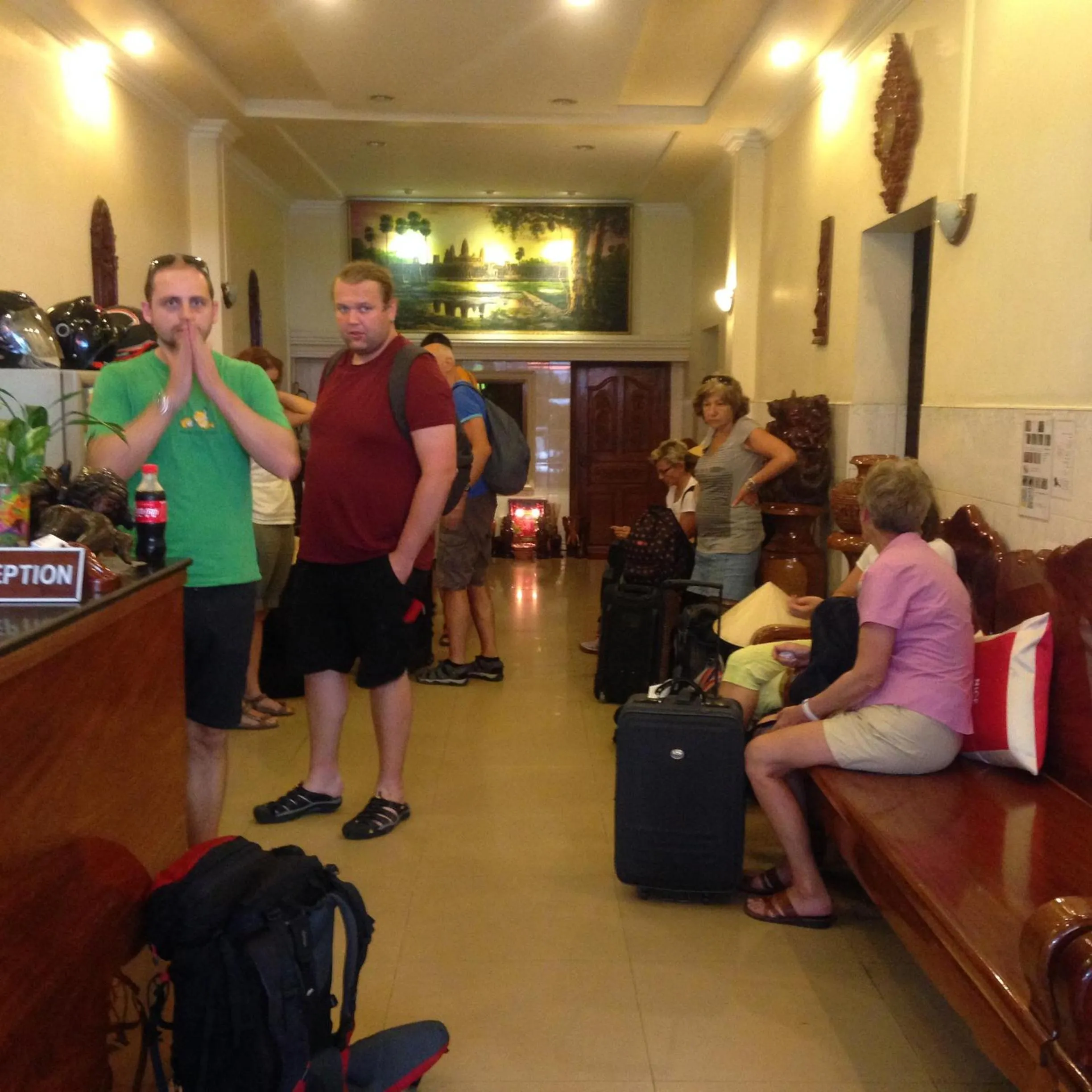 group of guests in Nice Guesthouse