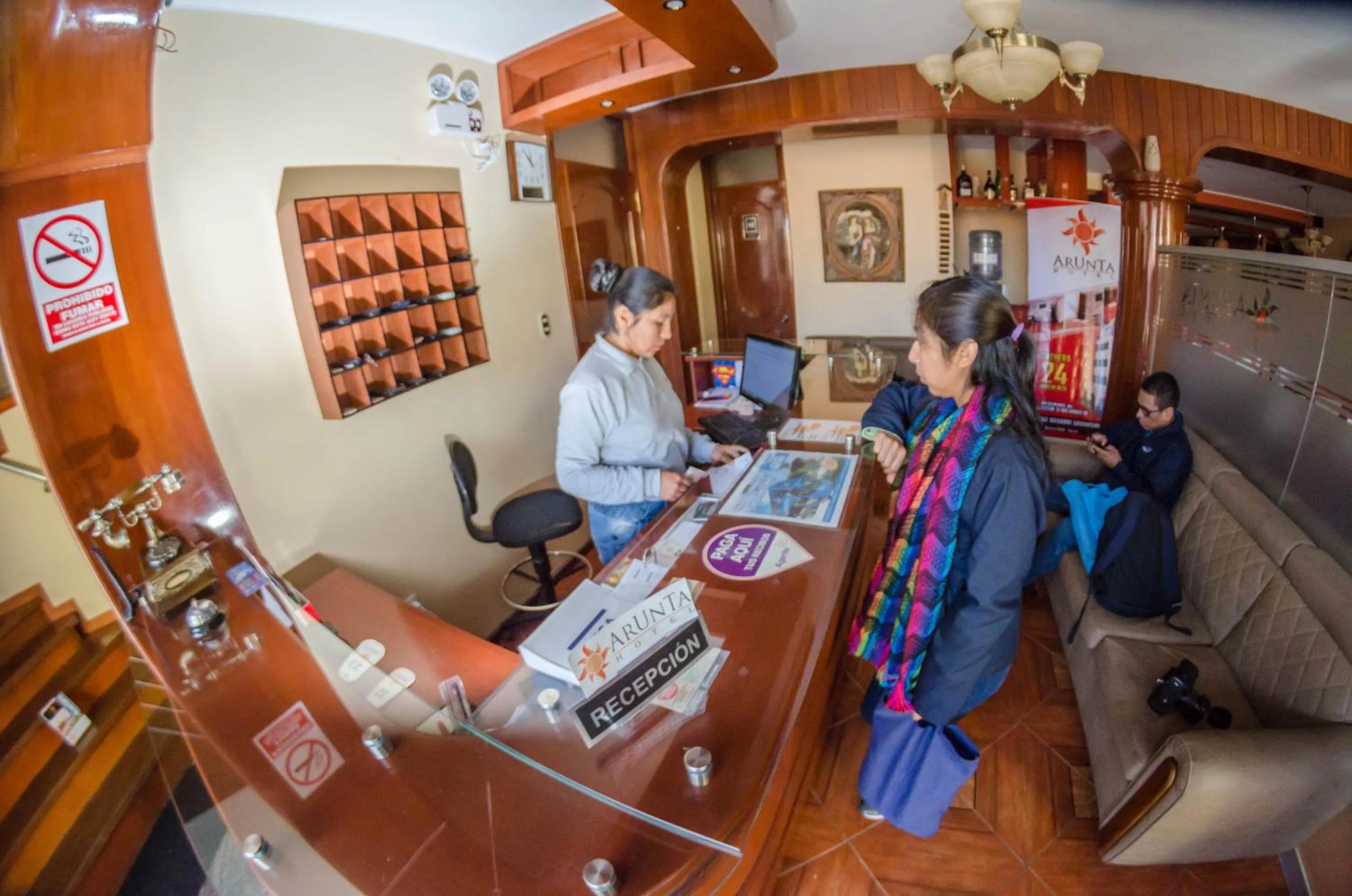 Lobby or reception in Hotel Arunta