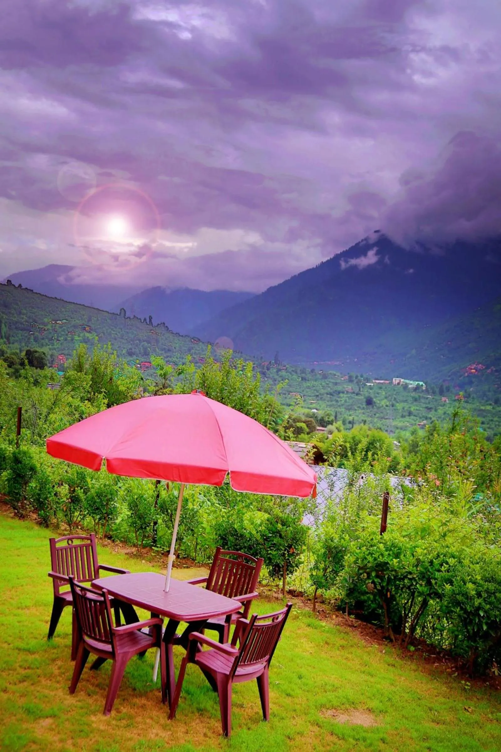 Garden in Amara Resorts Manali