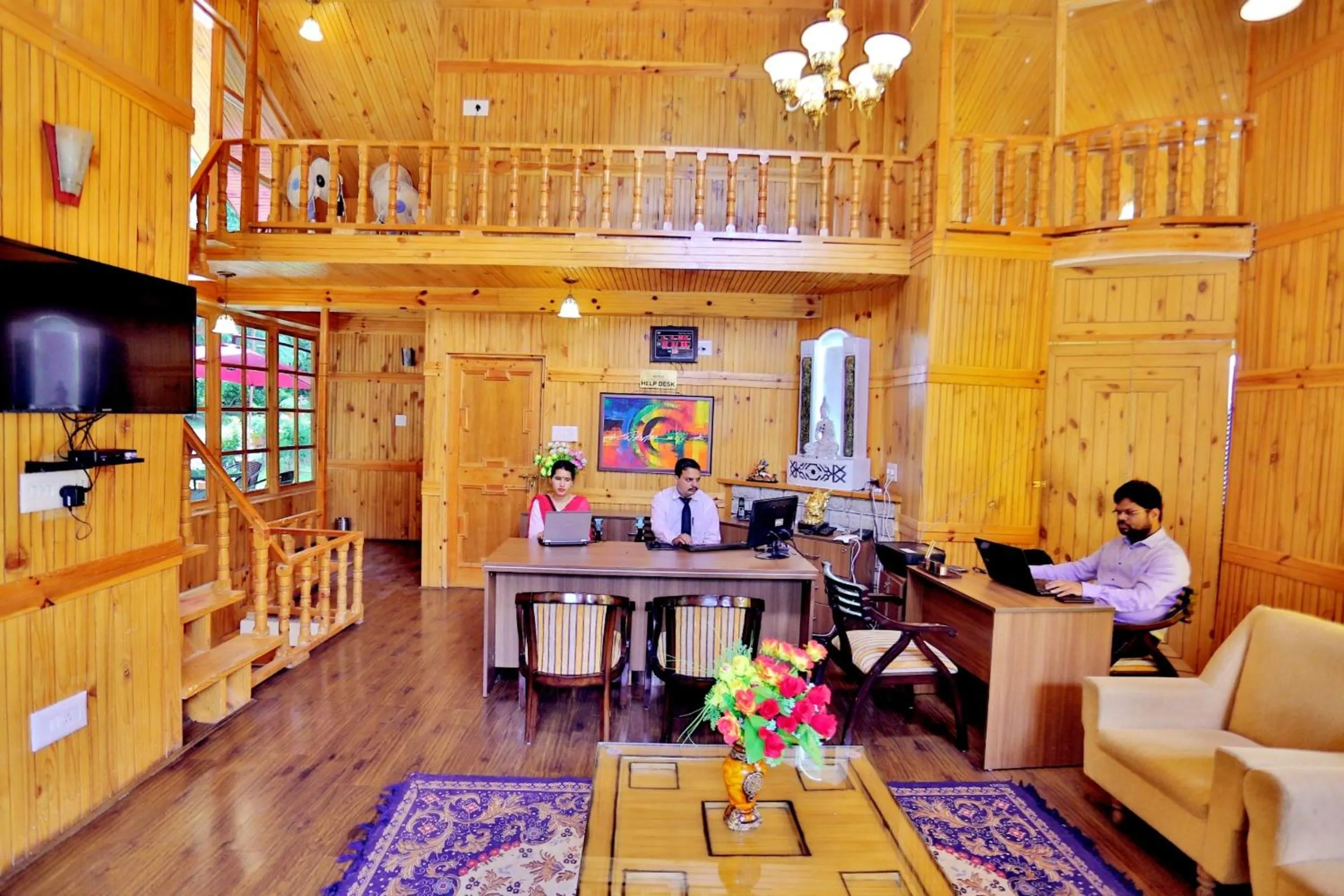 Lobby or reception in Amara Resorts Manali