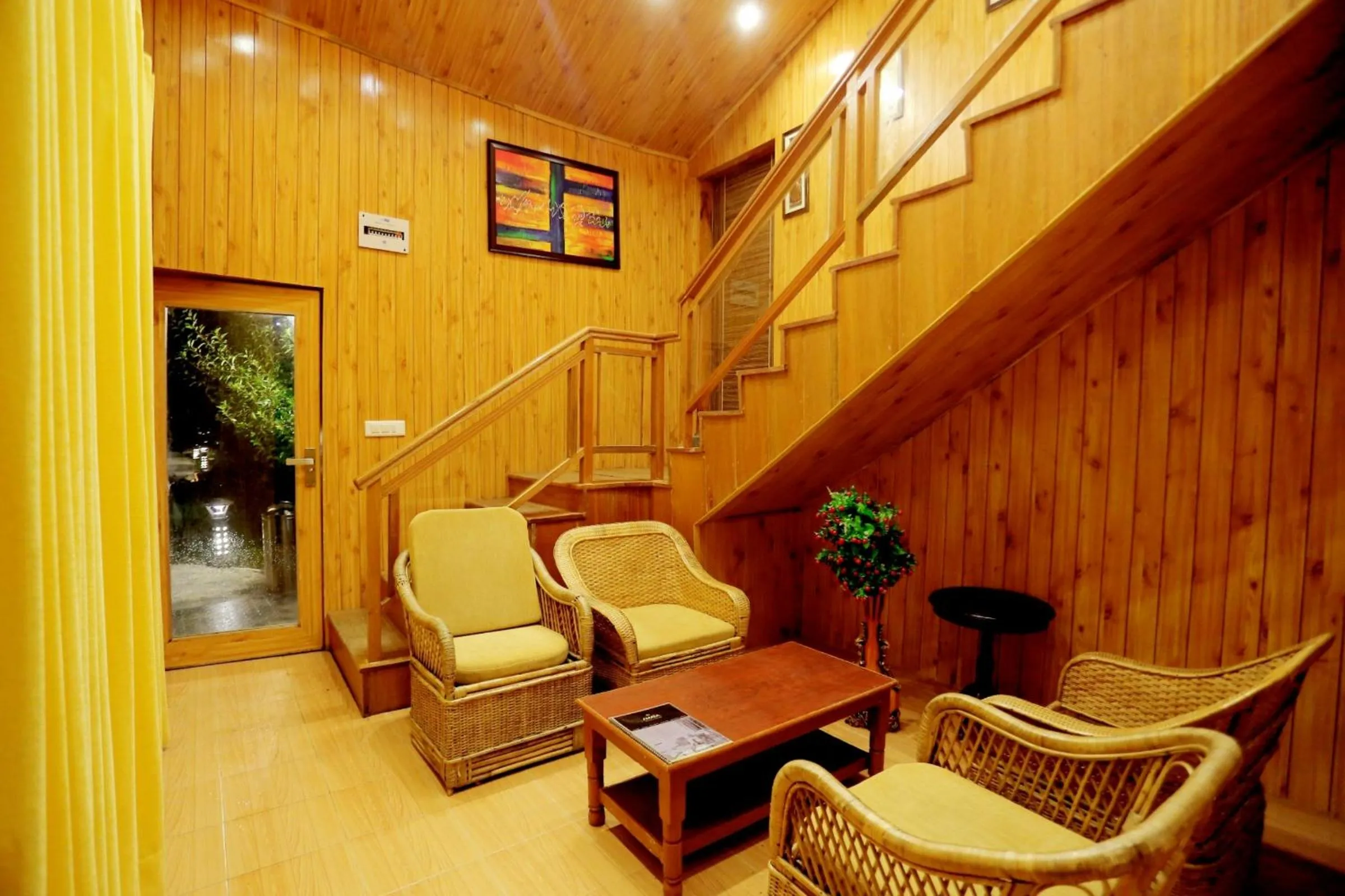 Seating area in Amara Resorts Manali