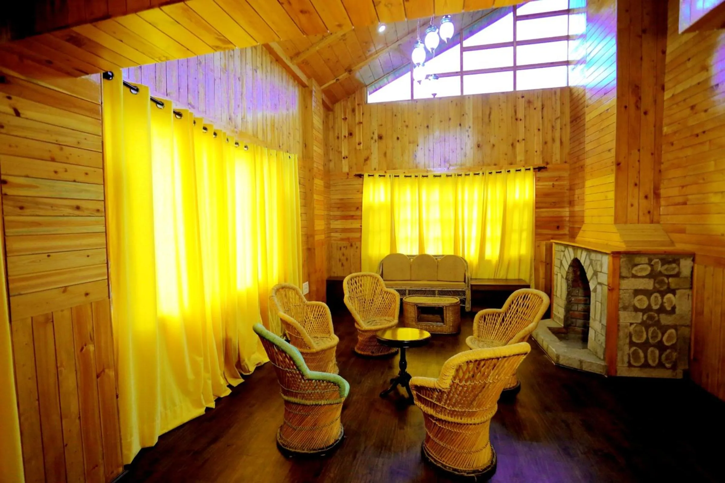 Seating area in Amara Resorts Manali
