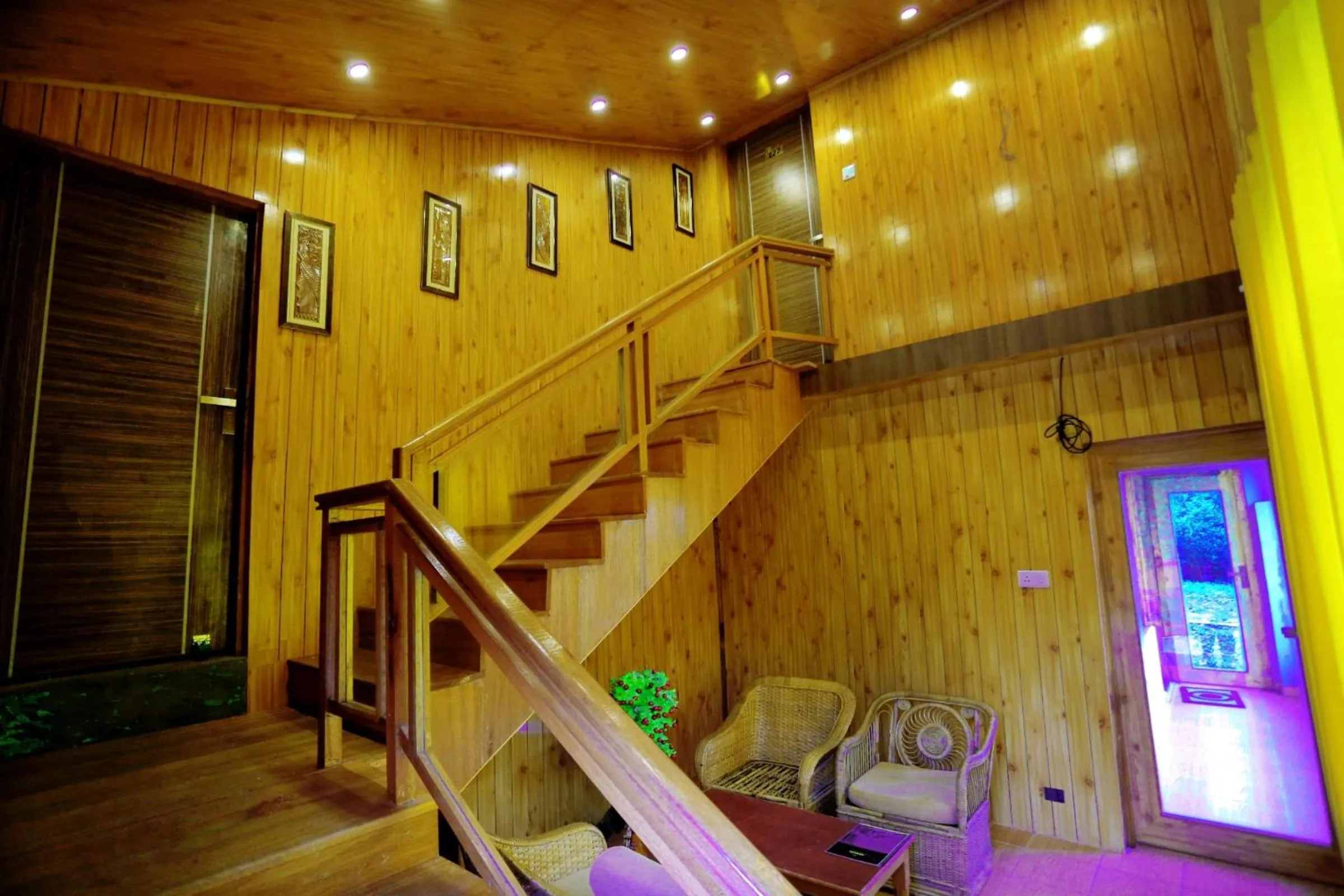 Seating area in Amara Resorts Manali