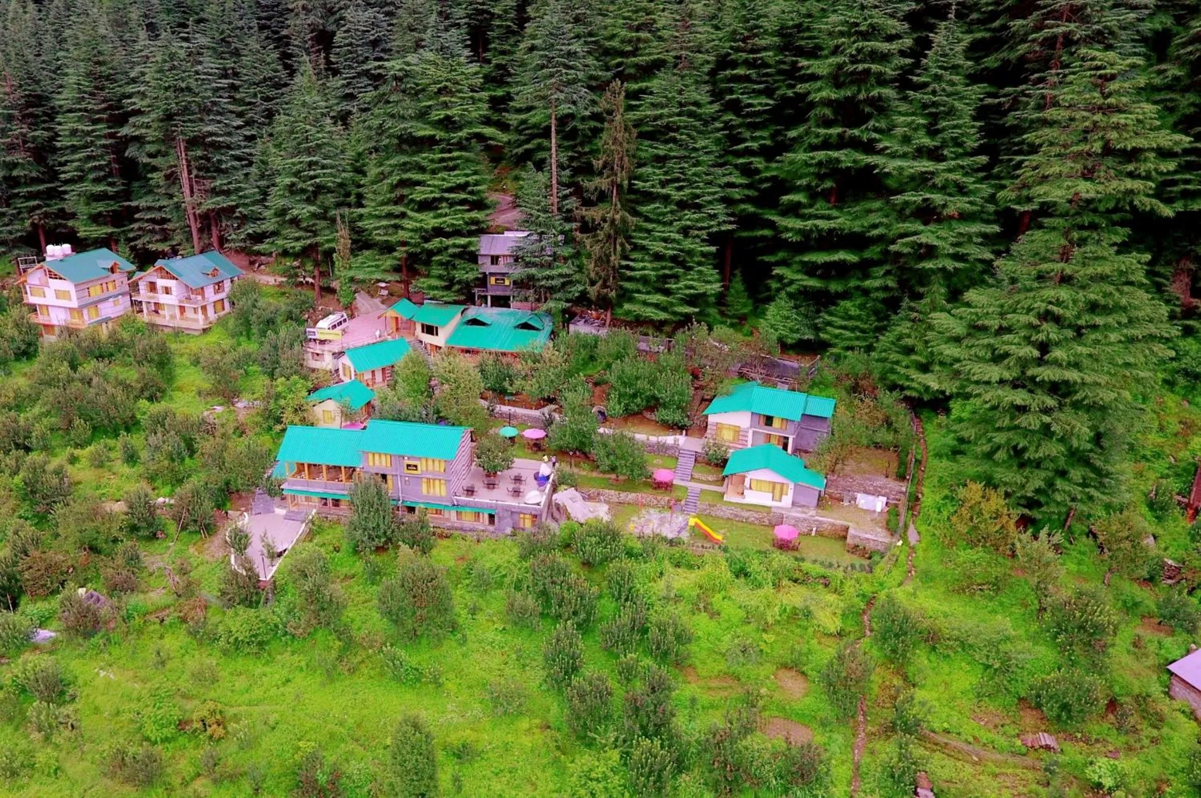 Bird's eye view in Amara Resorts Manali