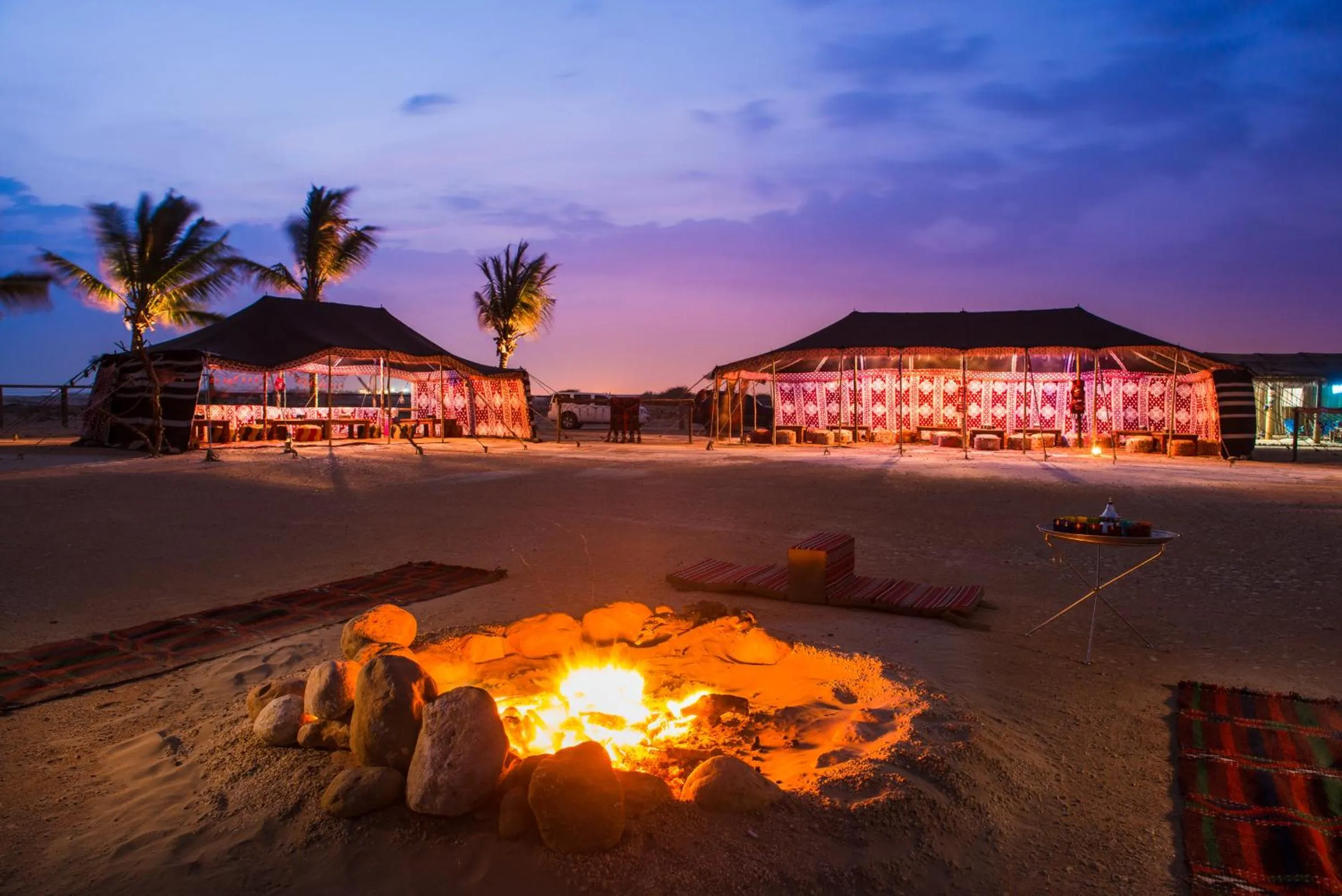 Sunset in Souly Ecolodge Salalah