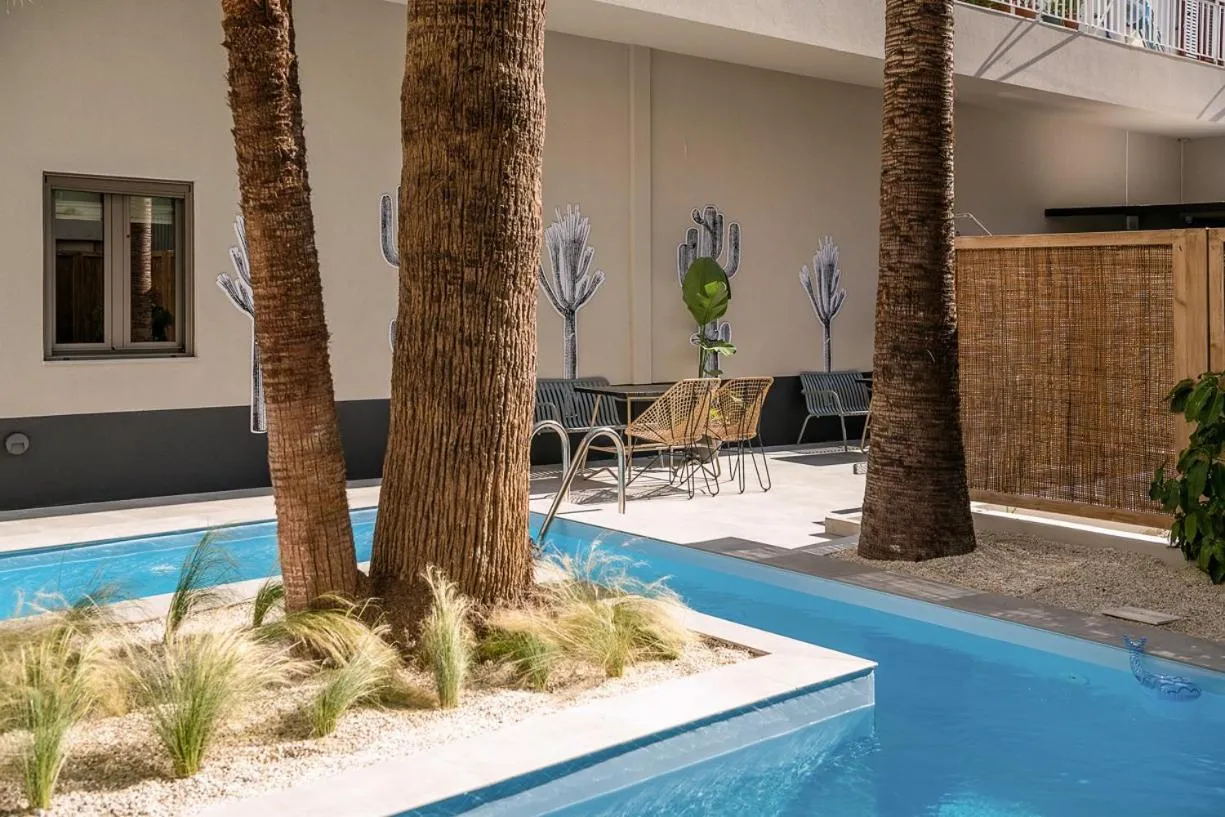 Swimming pool in Cocoon City Hostel