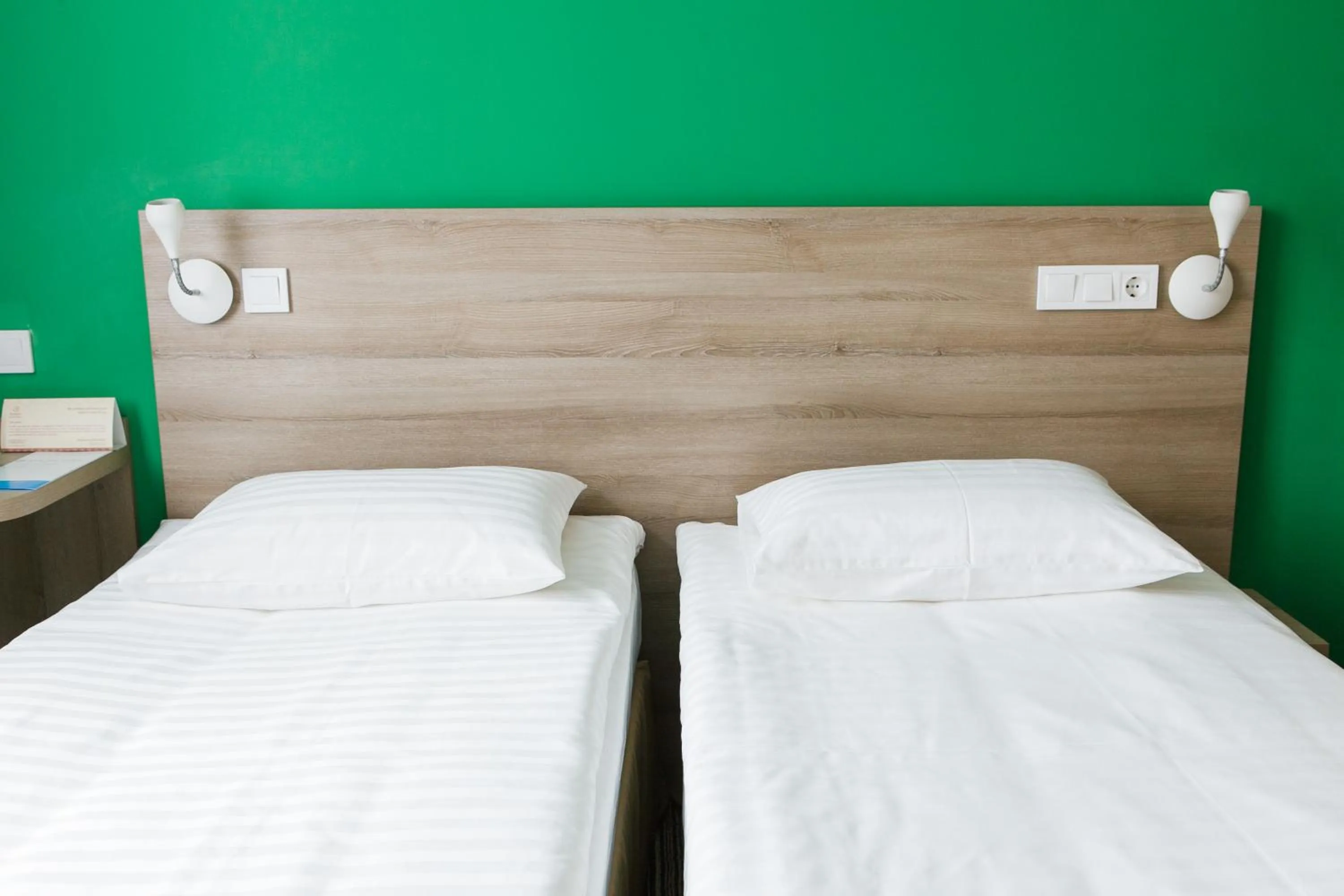 Decorative detail, Bed in Raziotel Kyiv Yamska