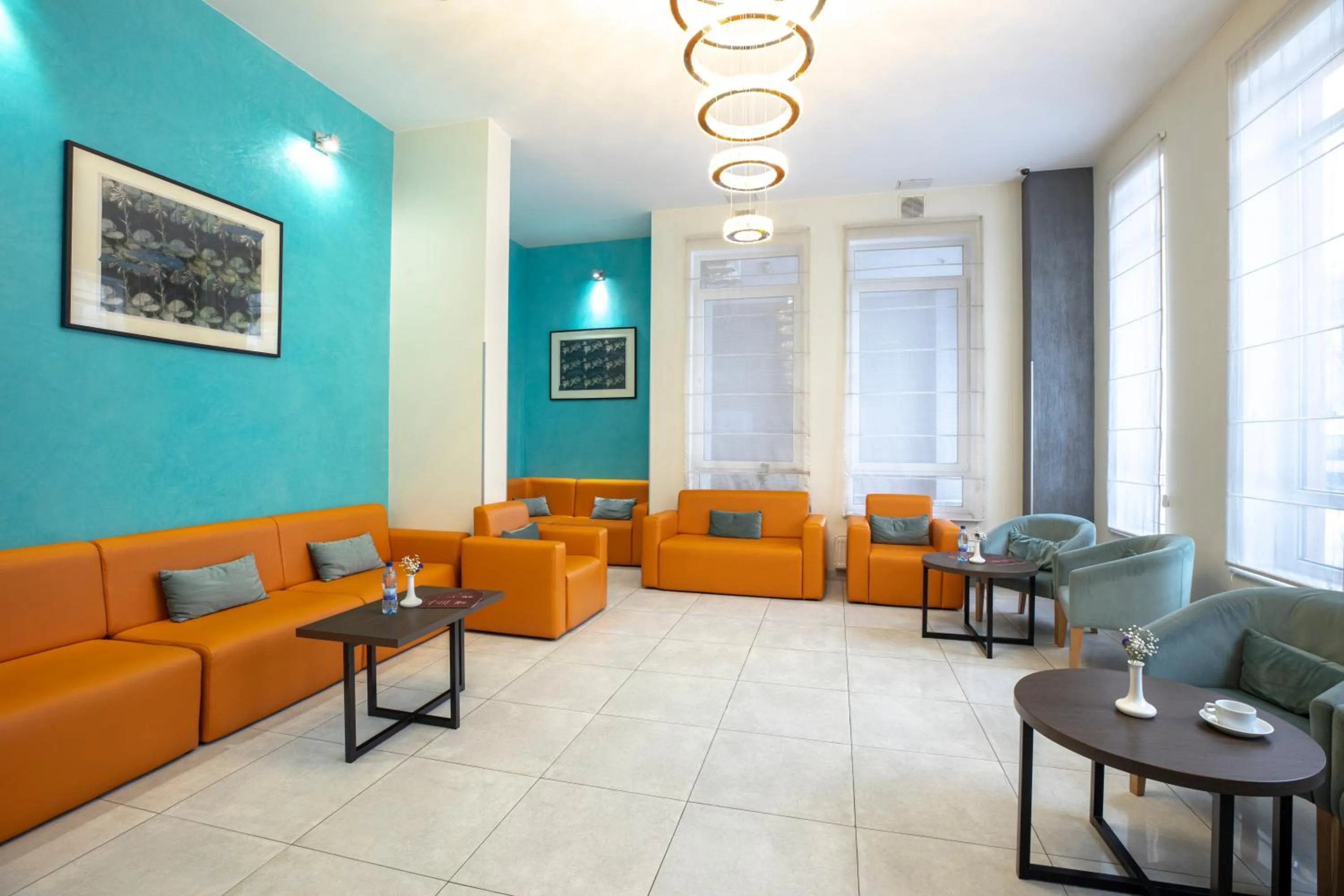 Lobby or reception in Raziotel Kyiv Yamska