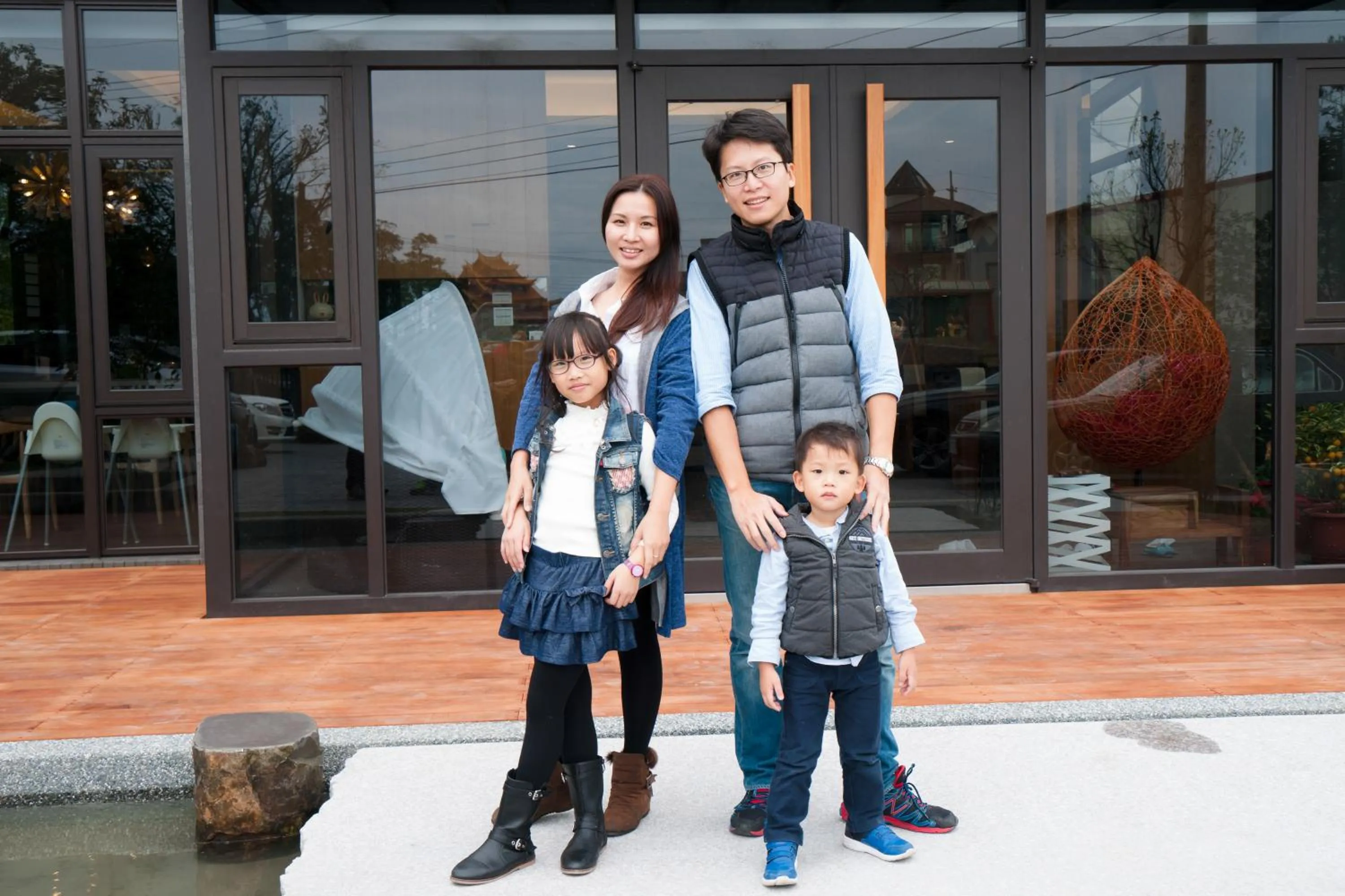 Family in Sunny Stream B & B