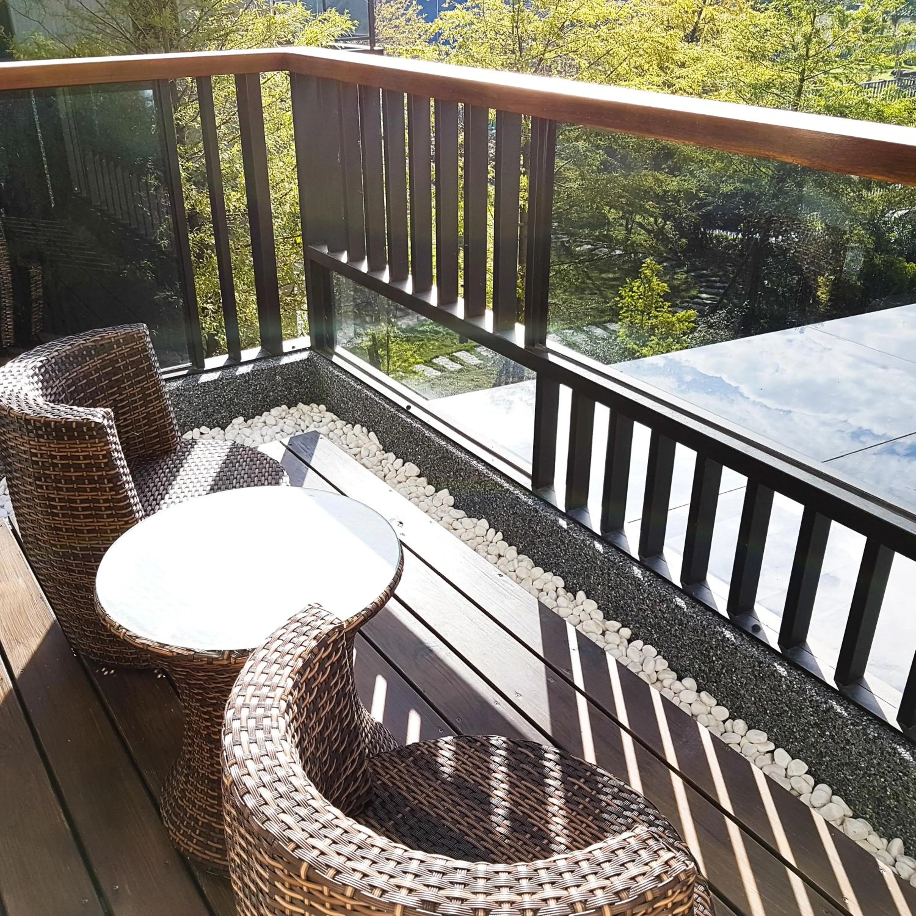 Balcony/Terrace in Sunny Stream B & B