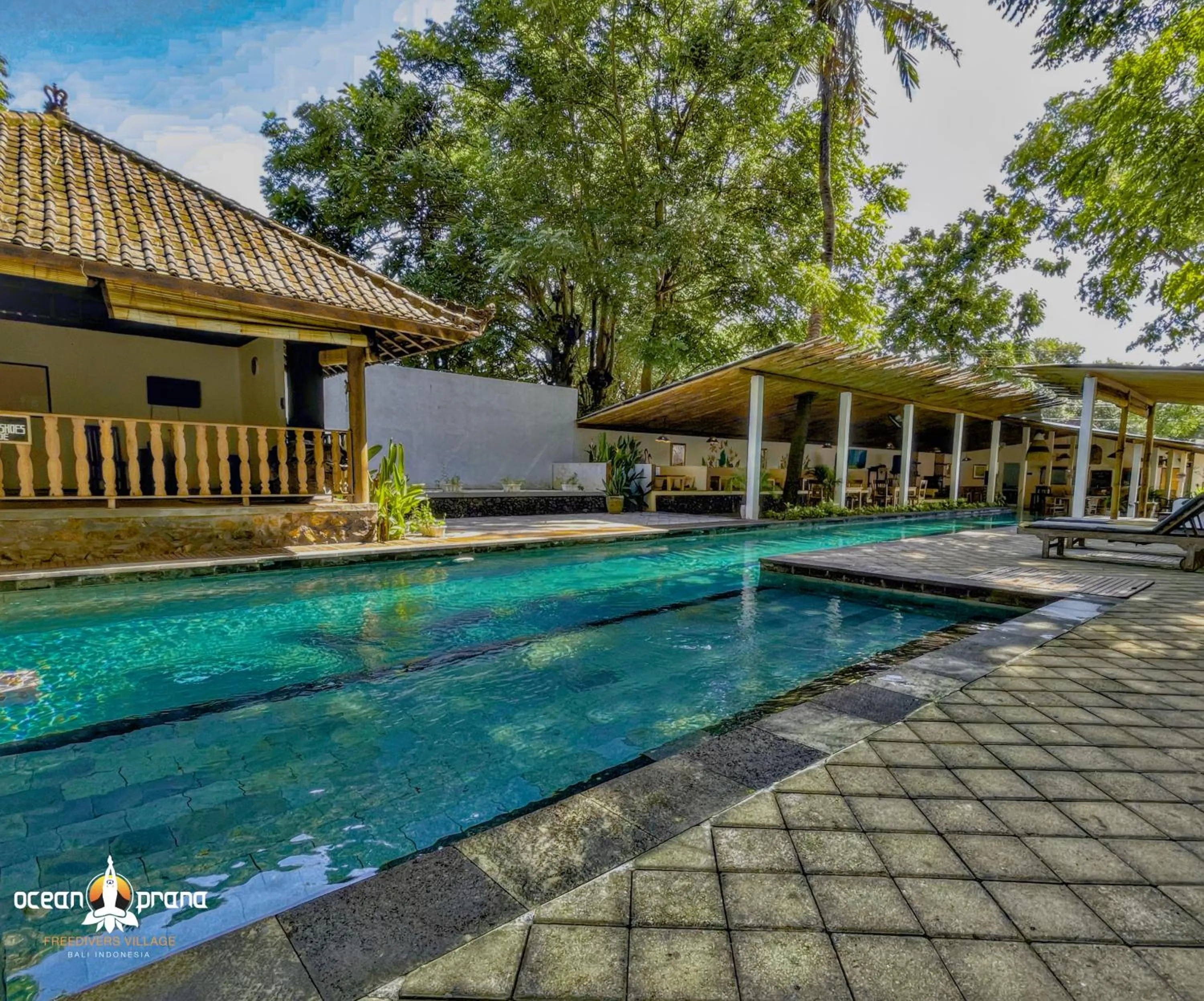Pool view in Ocean Prana Village