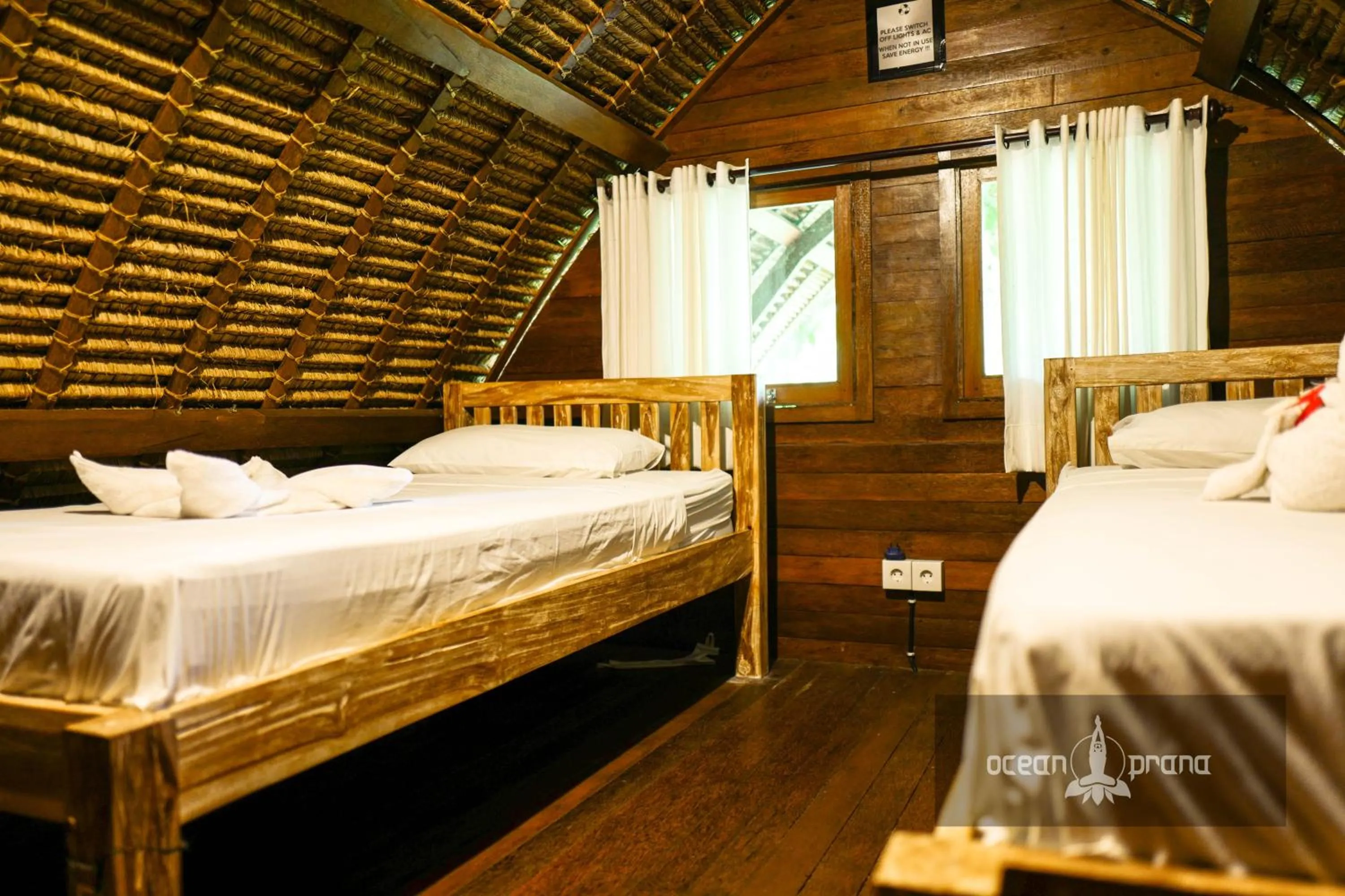 Bed in Ocean Prana Village