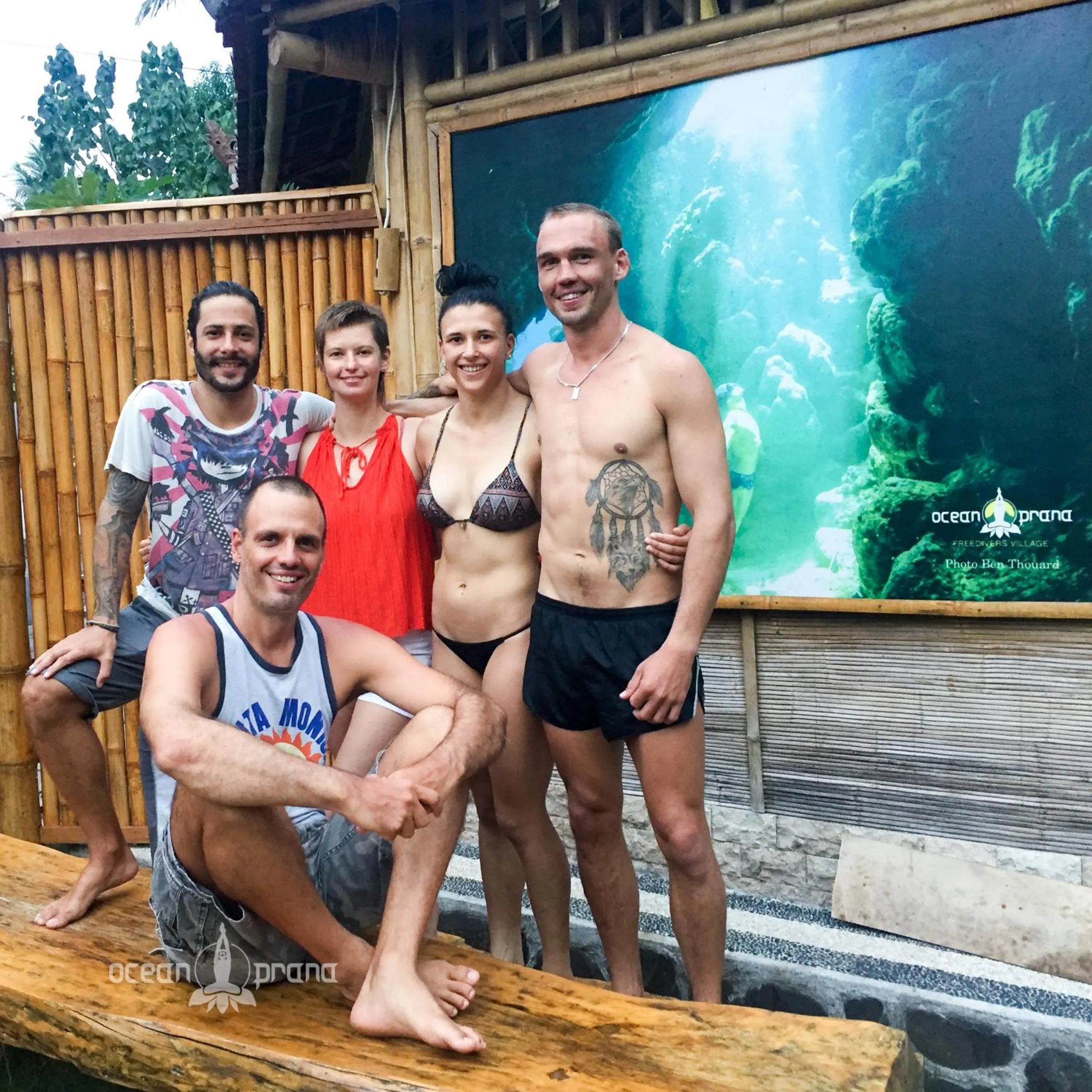 group of guests in Ocean Prana Village