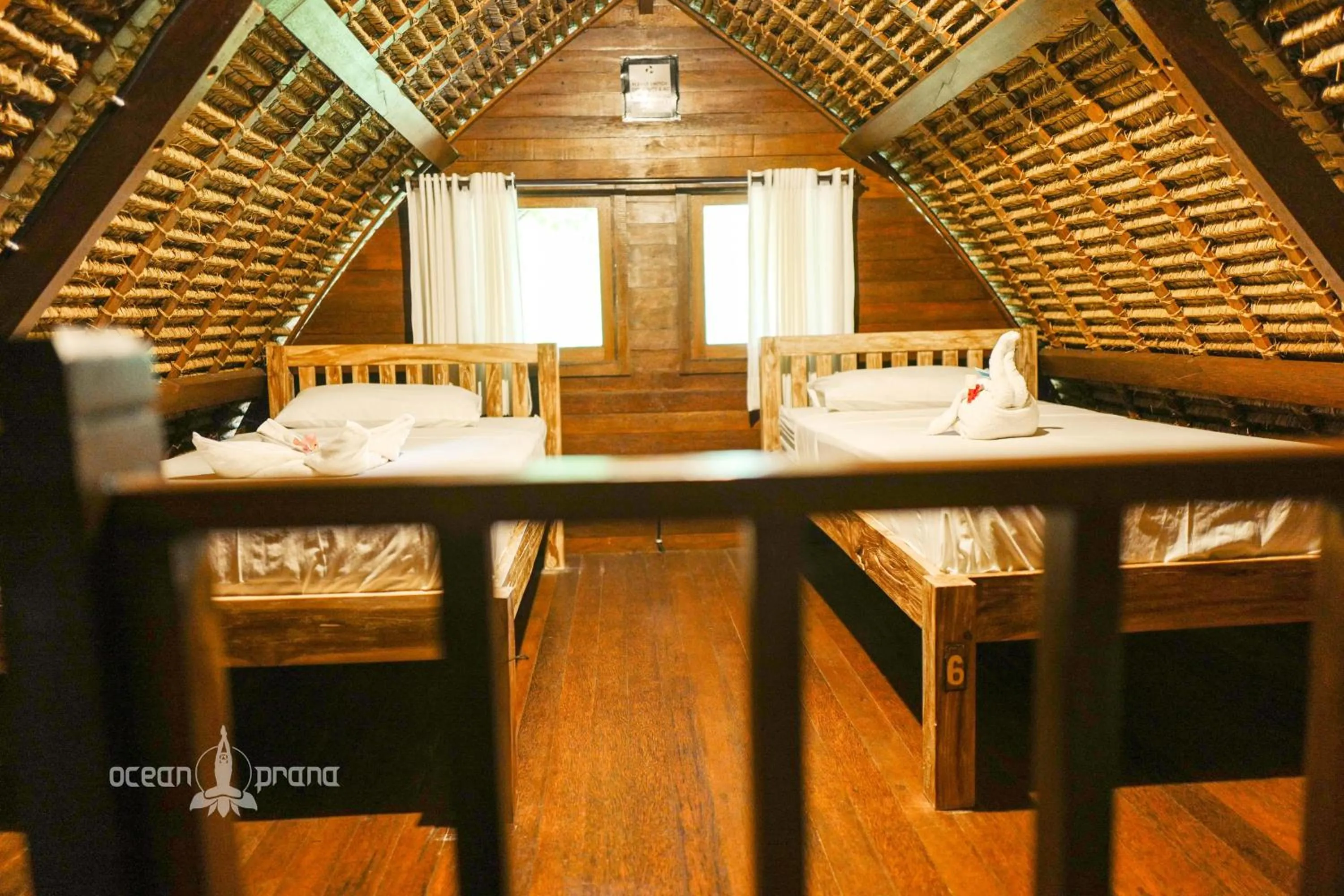 Bed in Ocean Prana Village